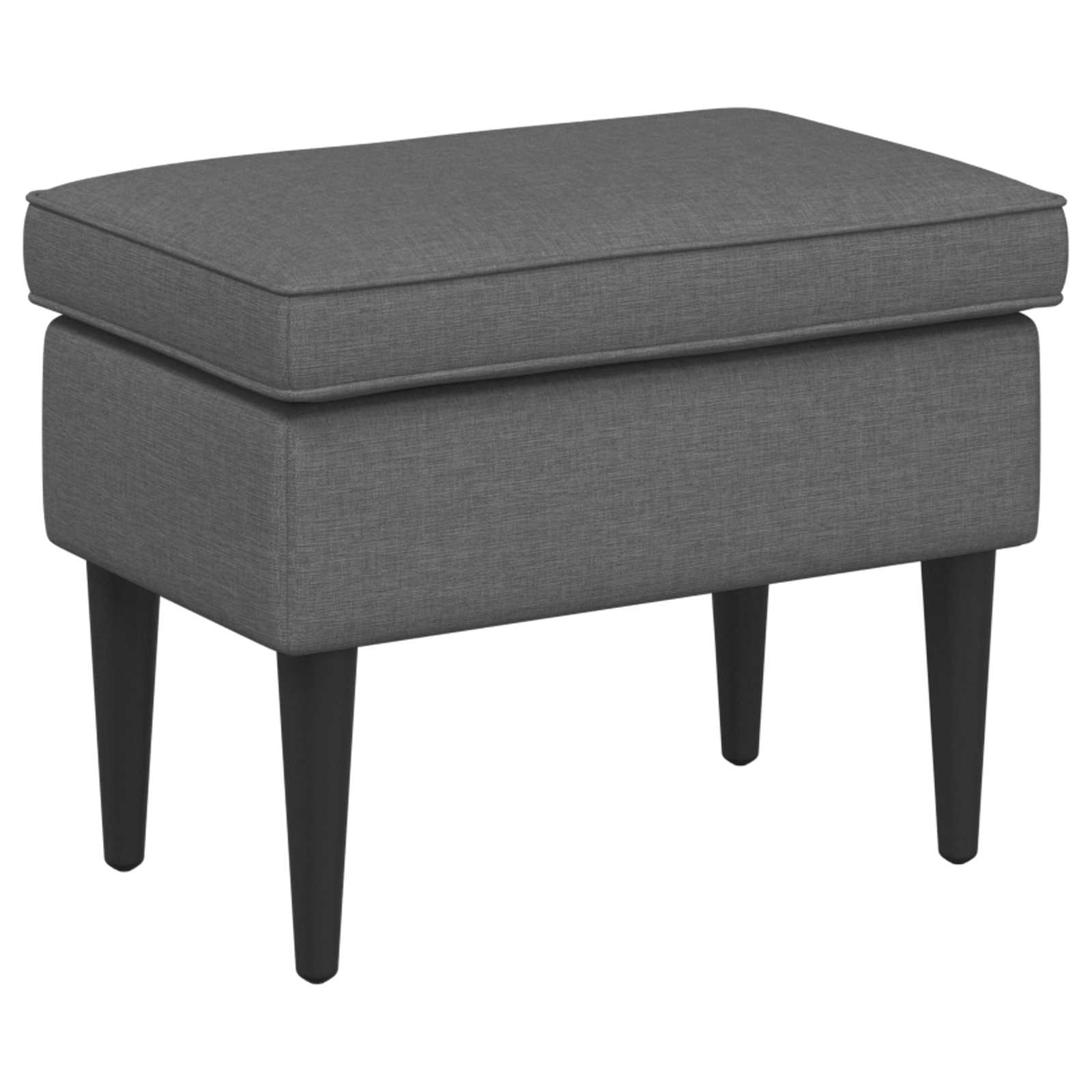 vidaXL Fauteuil met Voetenbank 2 st Lichtgrijs Stof
