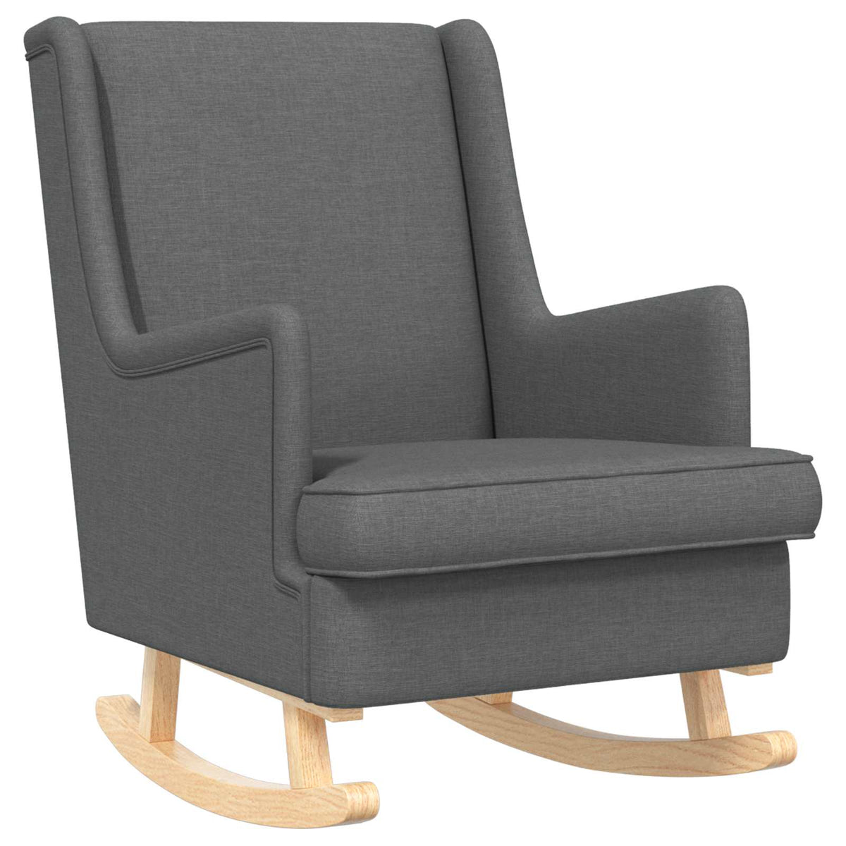 vidaXL Fauteuil met Voetenbank 2 st Lichtgrijs Stof
