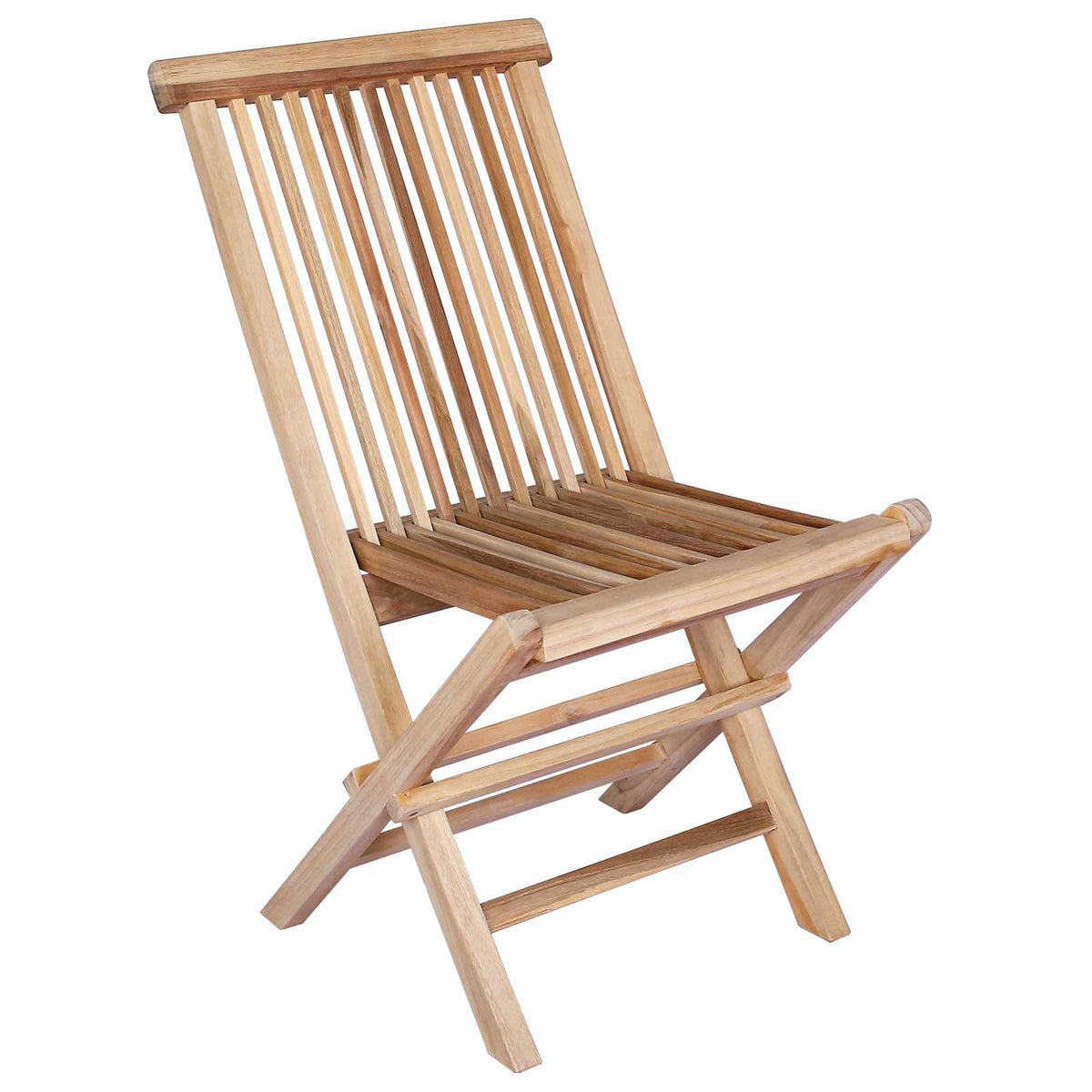 vidaXL Tuinmeubelset 5 st Naturel Massief Teakhout