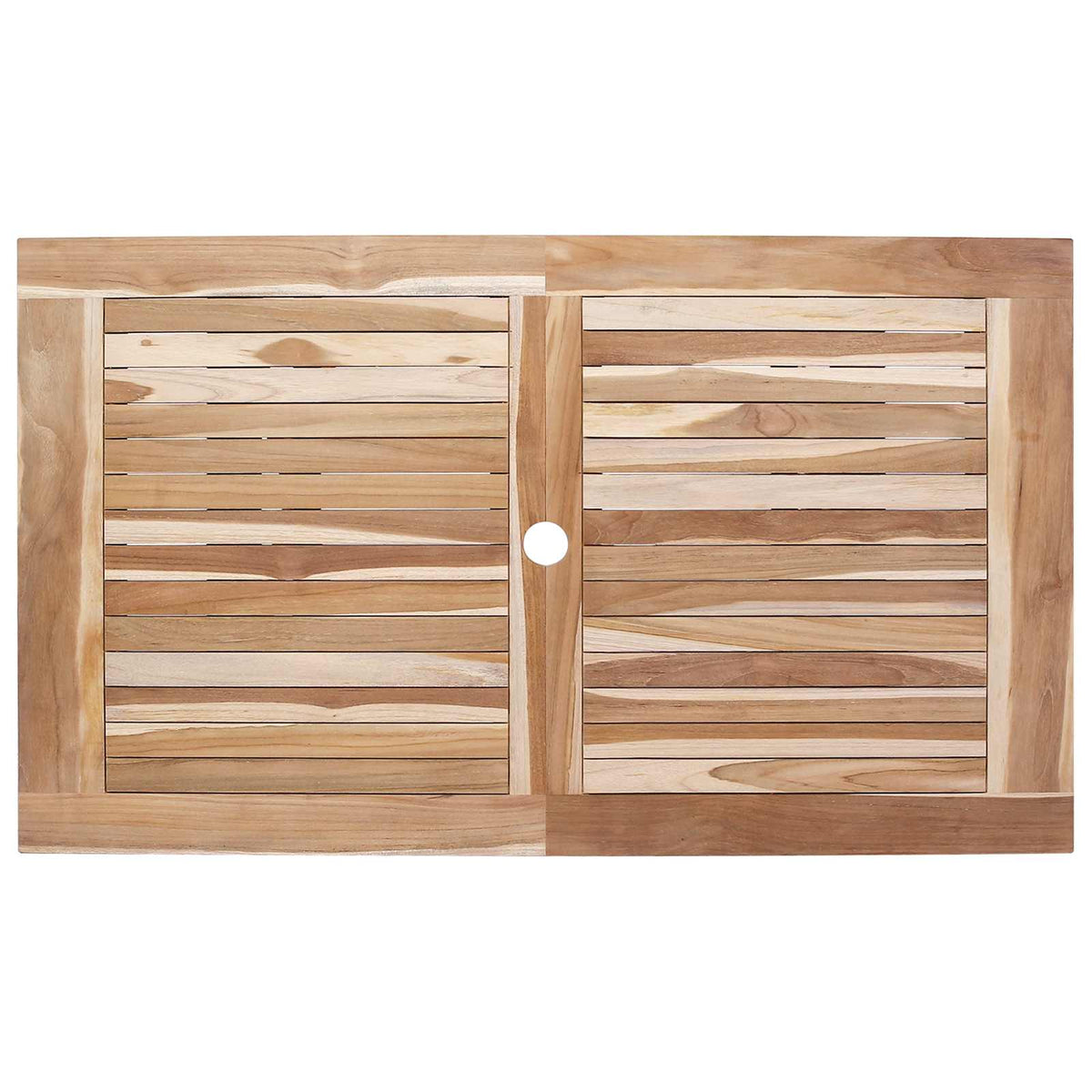 vidaXL Tuinmeubelset 5 st Naturel Massief Teakhout