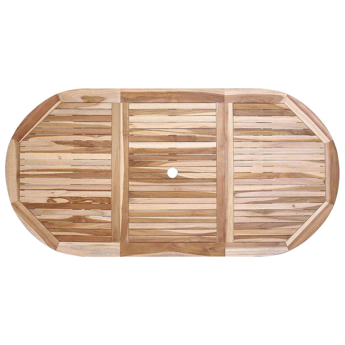 vidaXL Tuinmeubelset 7 st Naturel Massief Teakhout