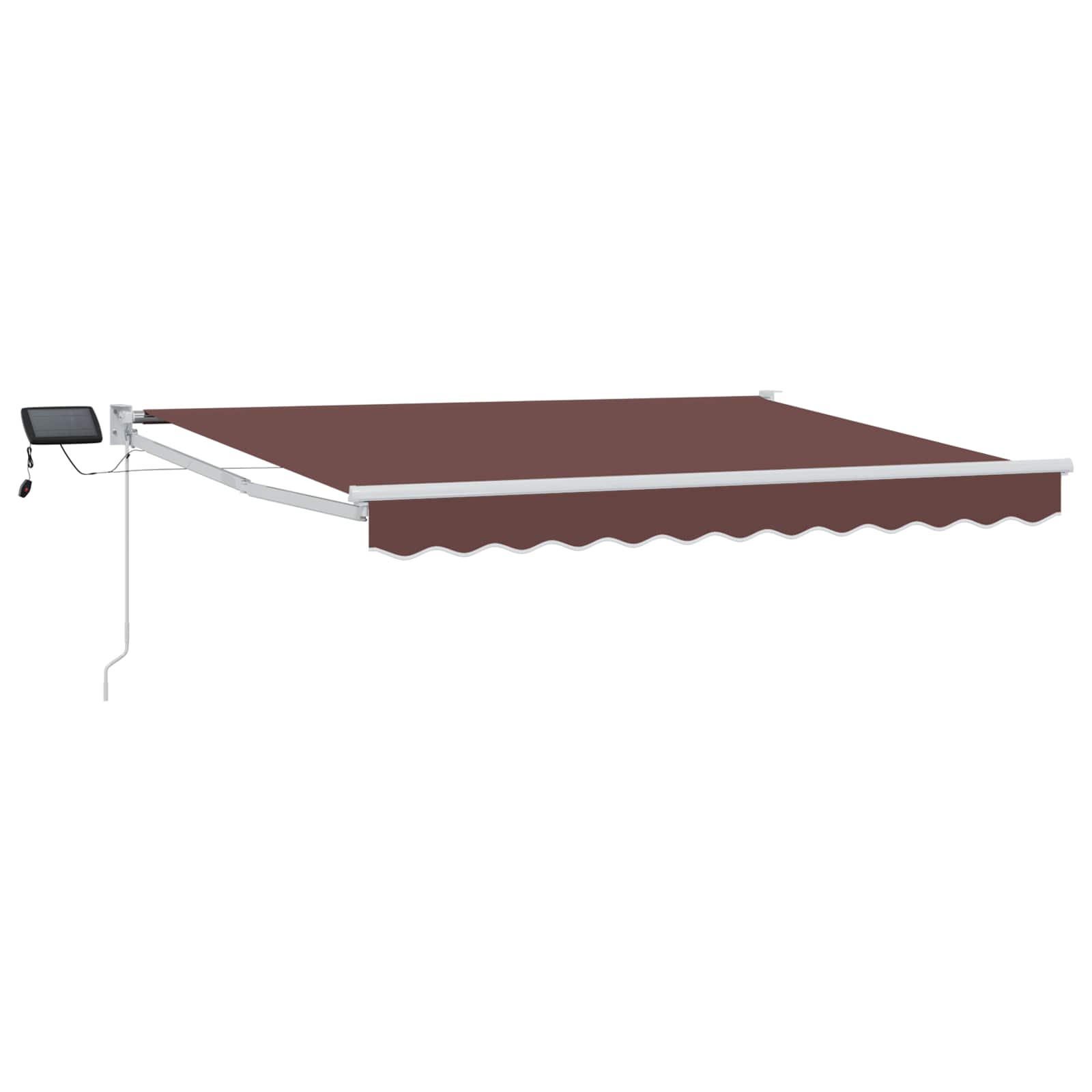 vidaXL Handbediende luifel met LED's Blauw en Wit 4 × 3 m