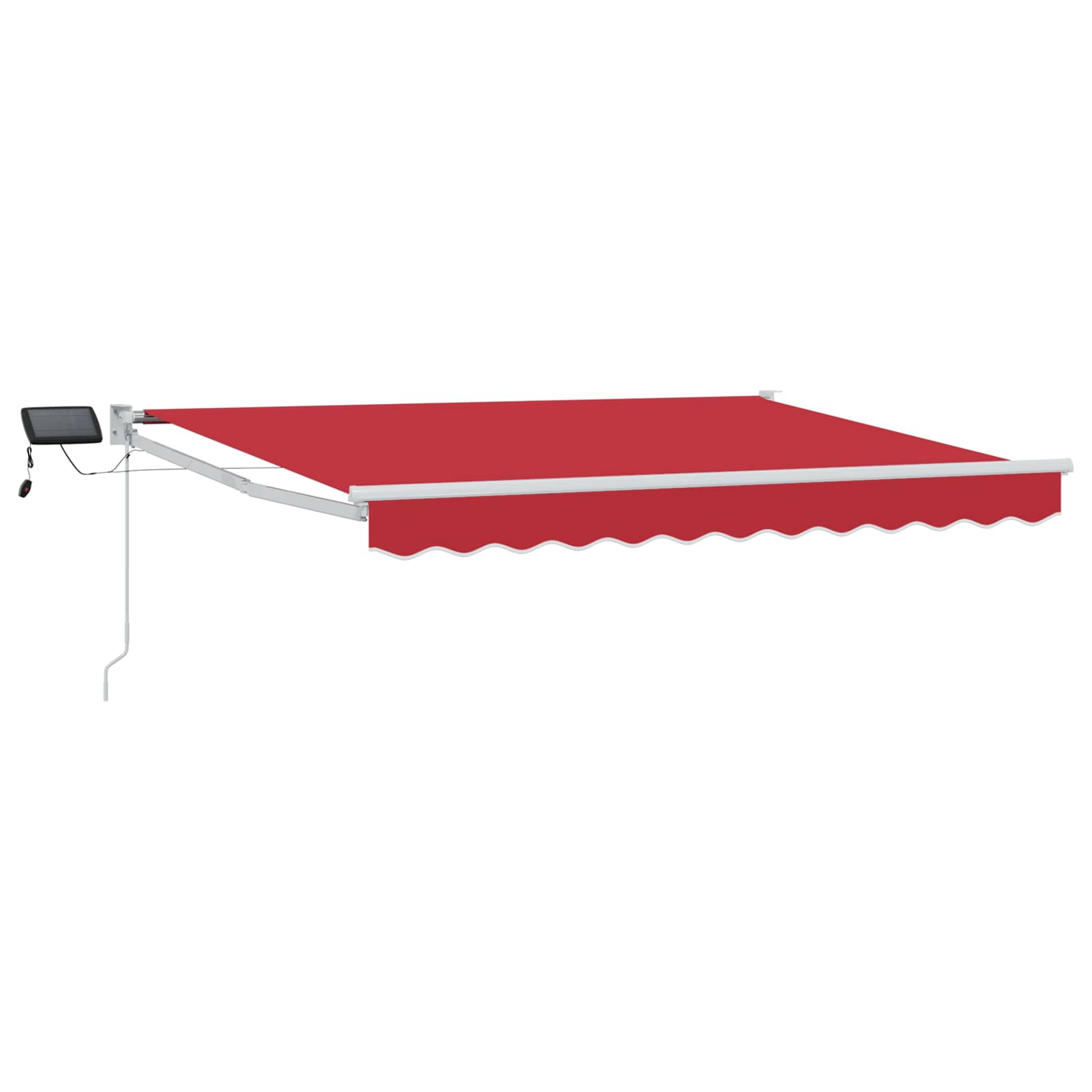 vidaXL Handbediende luifel met LED's Blauw en Wit 4 × 3 m