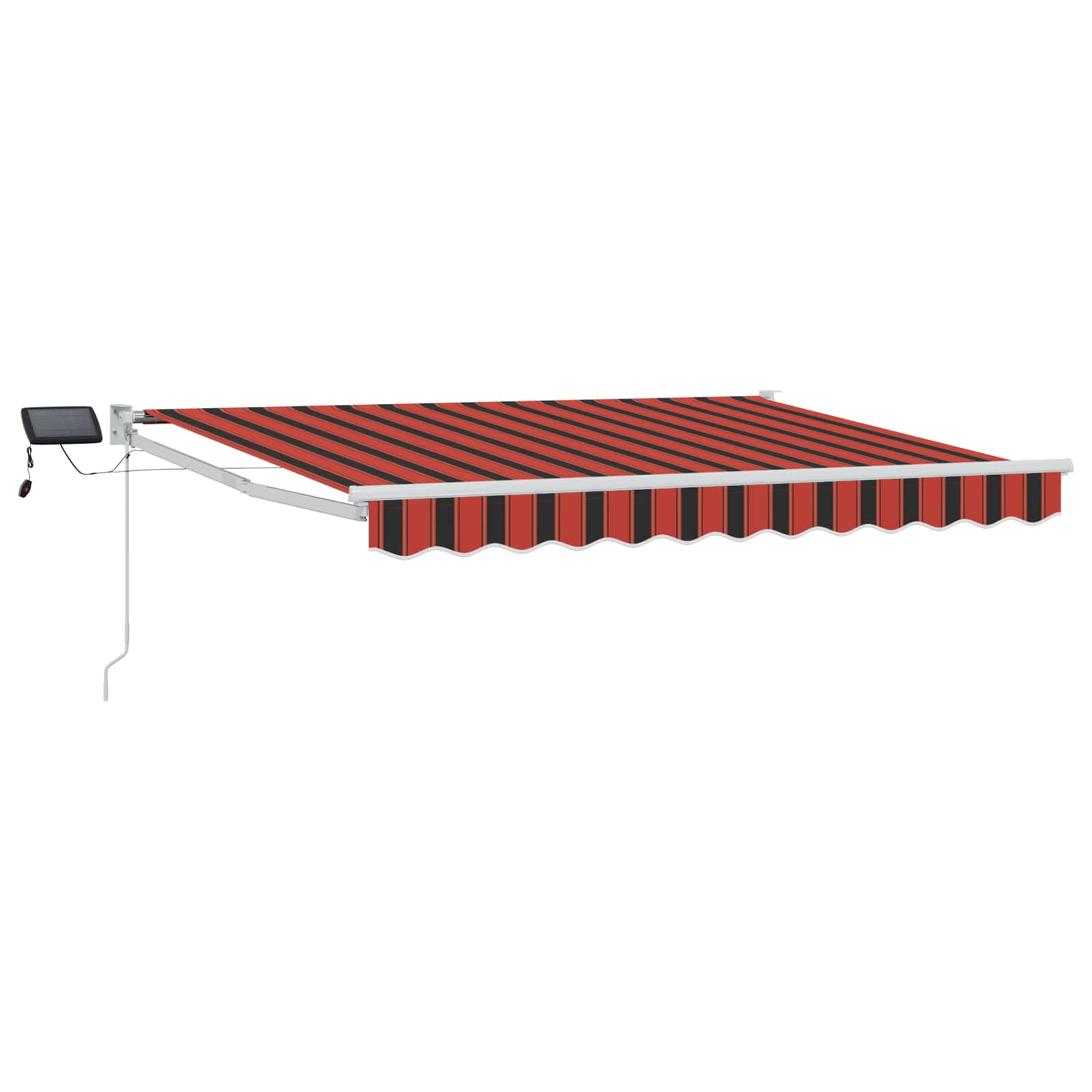 vidaXL Handbediende luifel met LED's Blauw en Wit 4 × 3 m