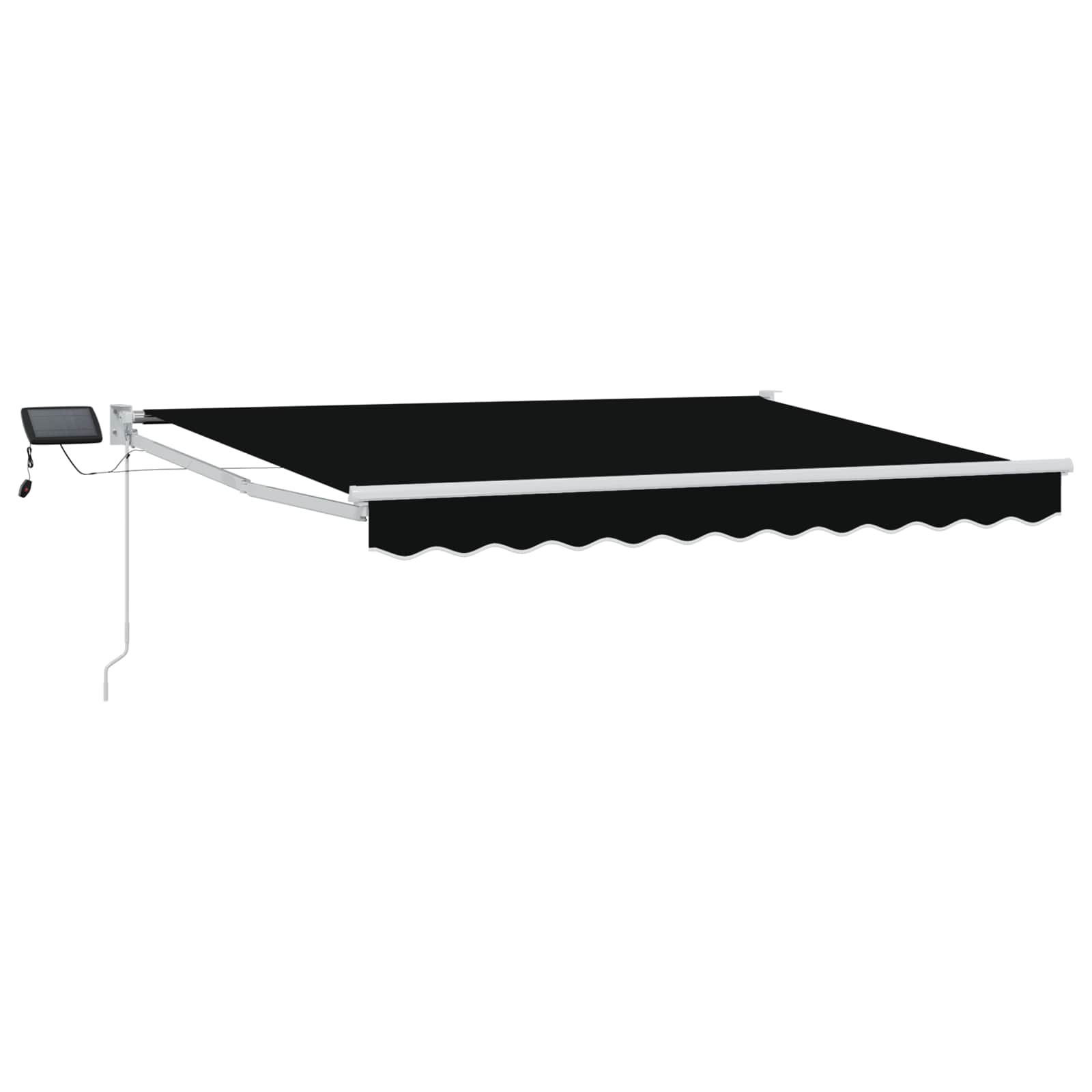 vidaXL Handbediende luifel met LED's Blauw en Wit 4 × 3 m