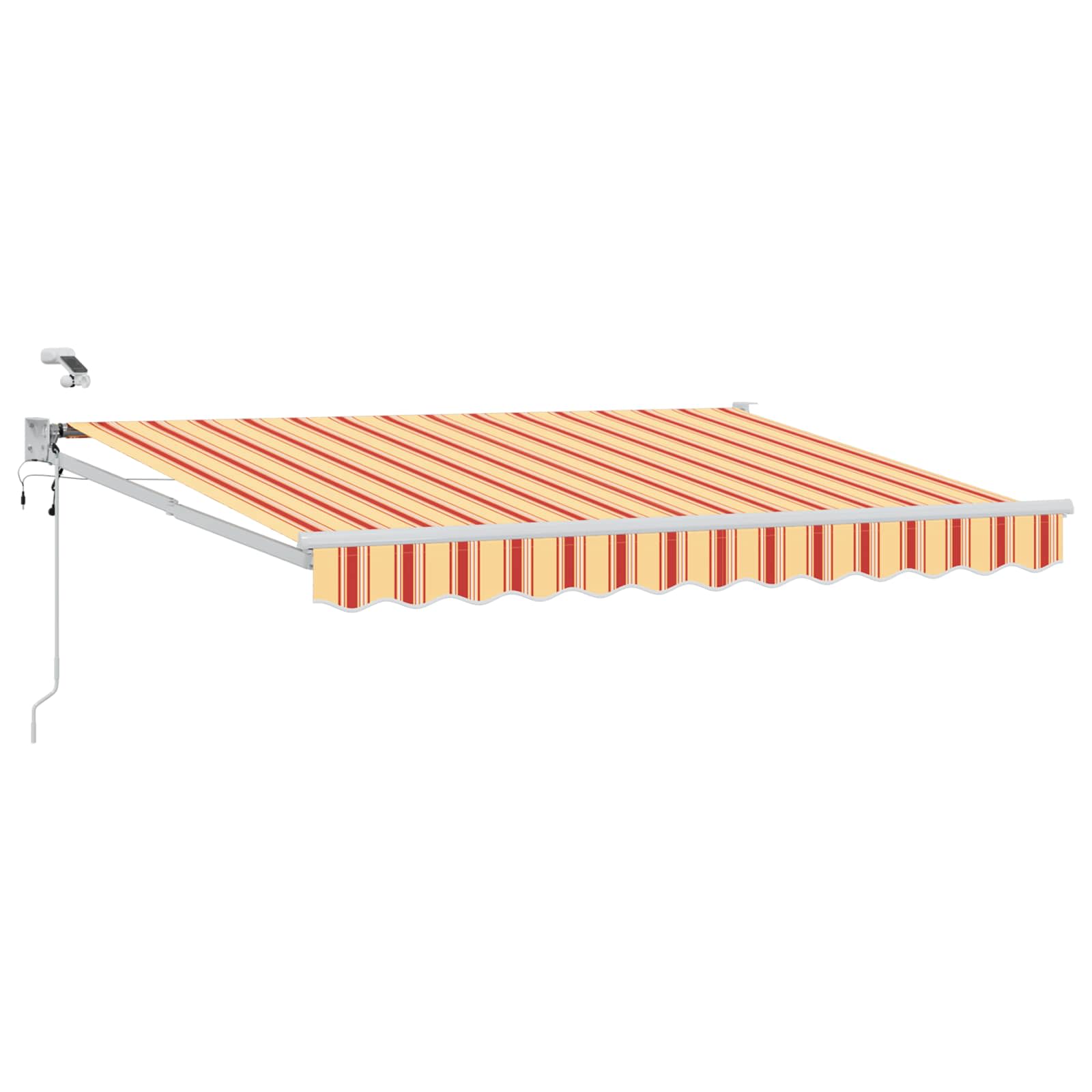 vidaXL Elektrisch zonnescherm met Oranje en Zwart 3,5 x 2 m Aluminium