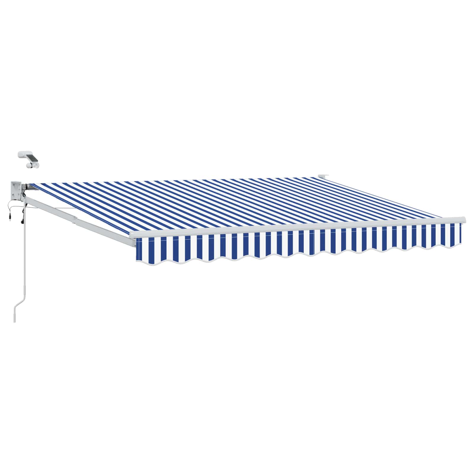 vidaXL Elektrisch zonnescherm met Oranje en Zwart 3,5 x 2 m Aluminium