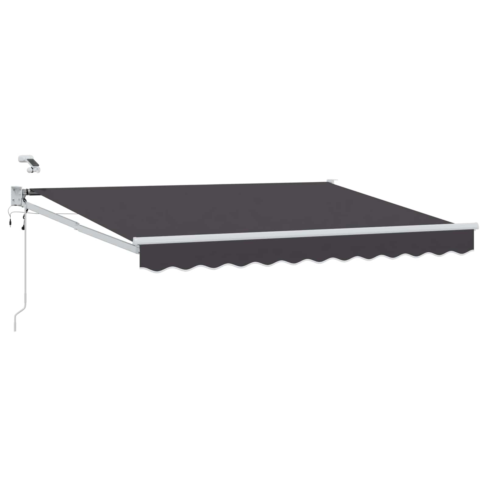 vidaXL Elektrisch zonnescherm met Oranje en Zwart 3,5 x 2 m Aluminium