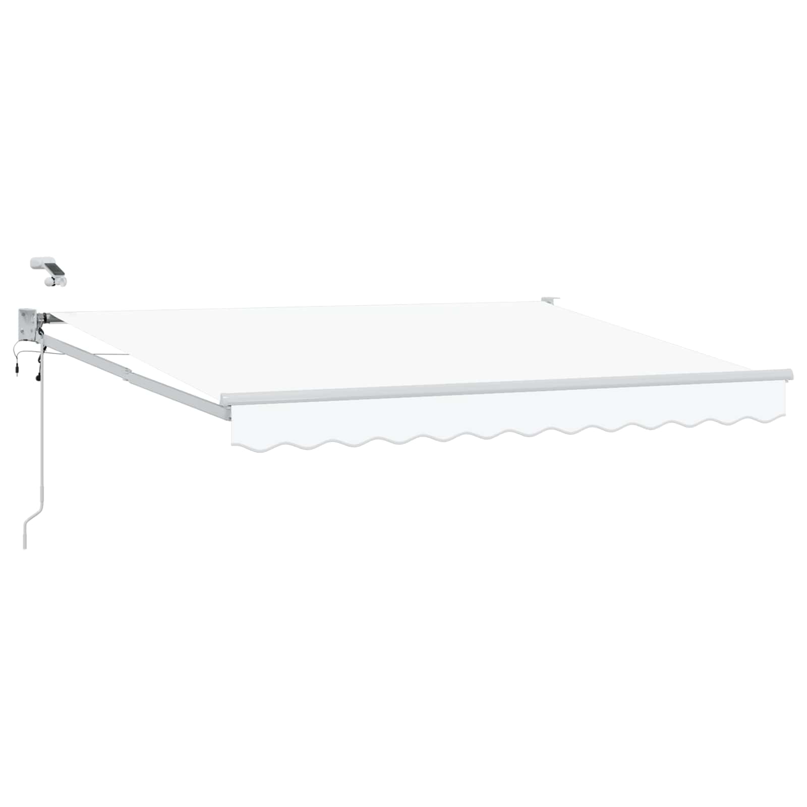 vidaXL Elektrisch zonnescherm met Oranje en Zwart 3,5 x 2 m Aluminium