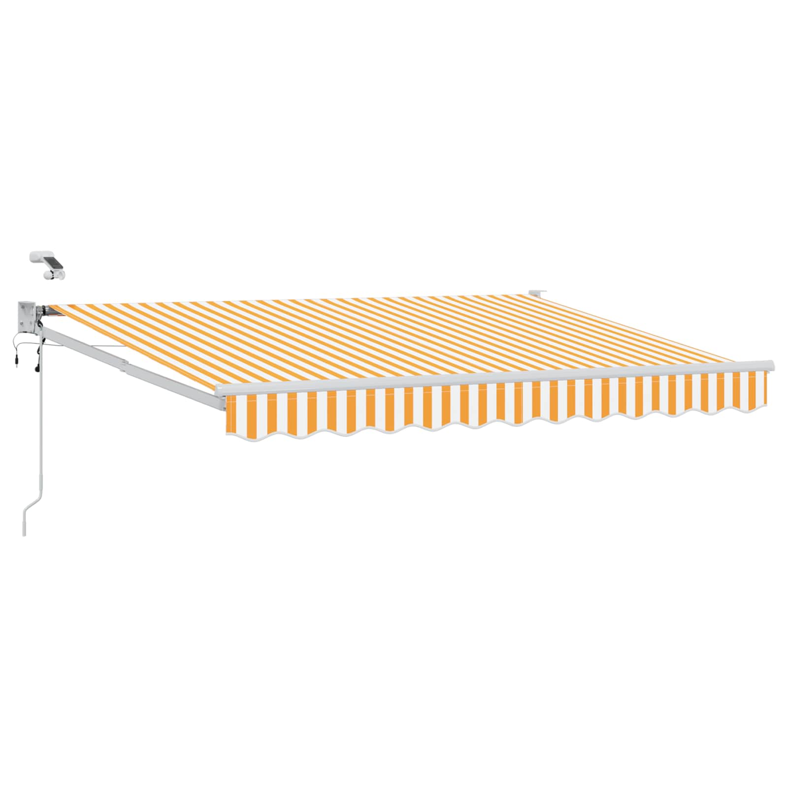 vidaXL Elektrisch zonnescherm met Oranje en Zwart 3,5 x 2 m Aluminium