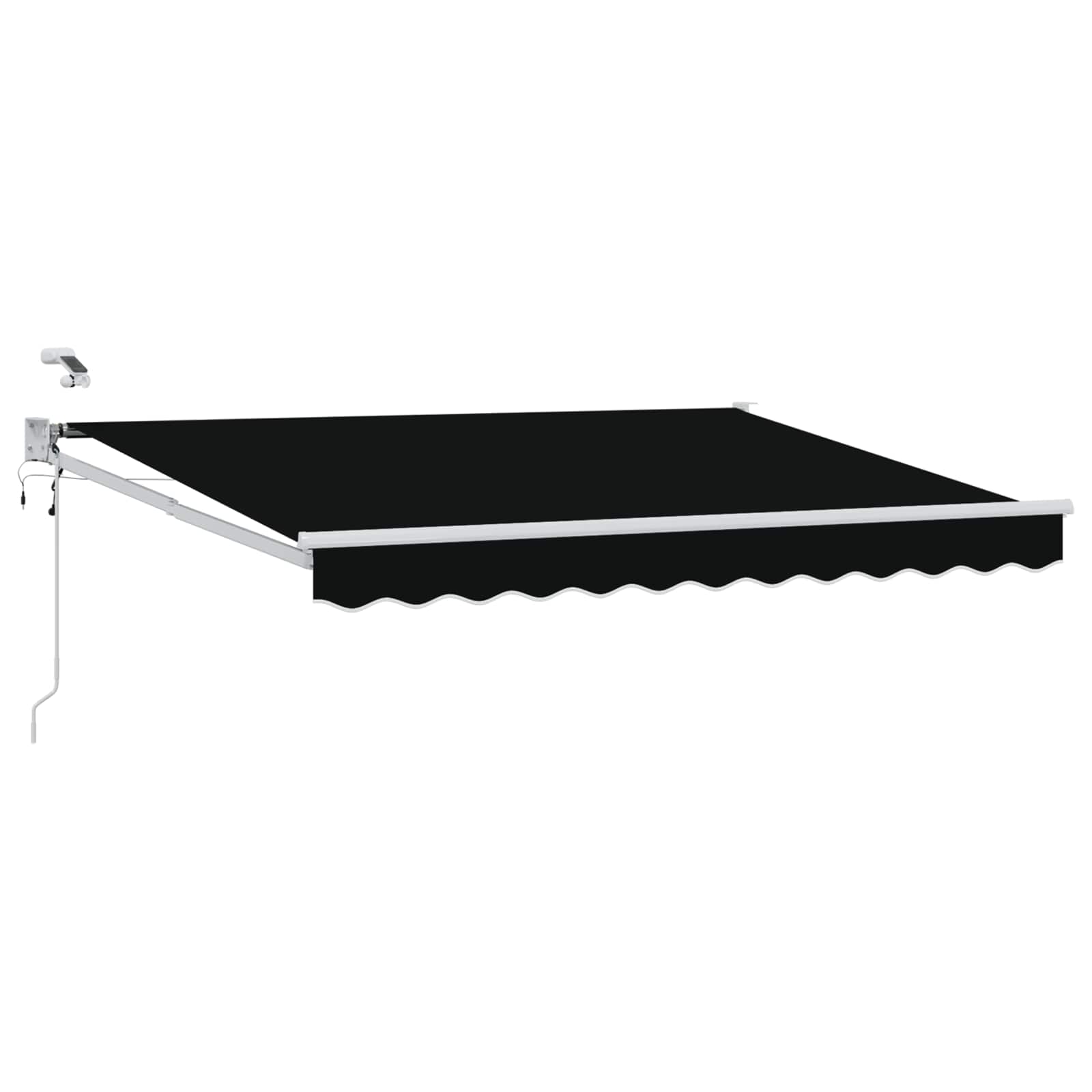 vidaXL Elektrisch zonnescherm met Oranje en Zwart 3,5 x 2 m Aluminium