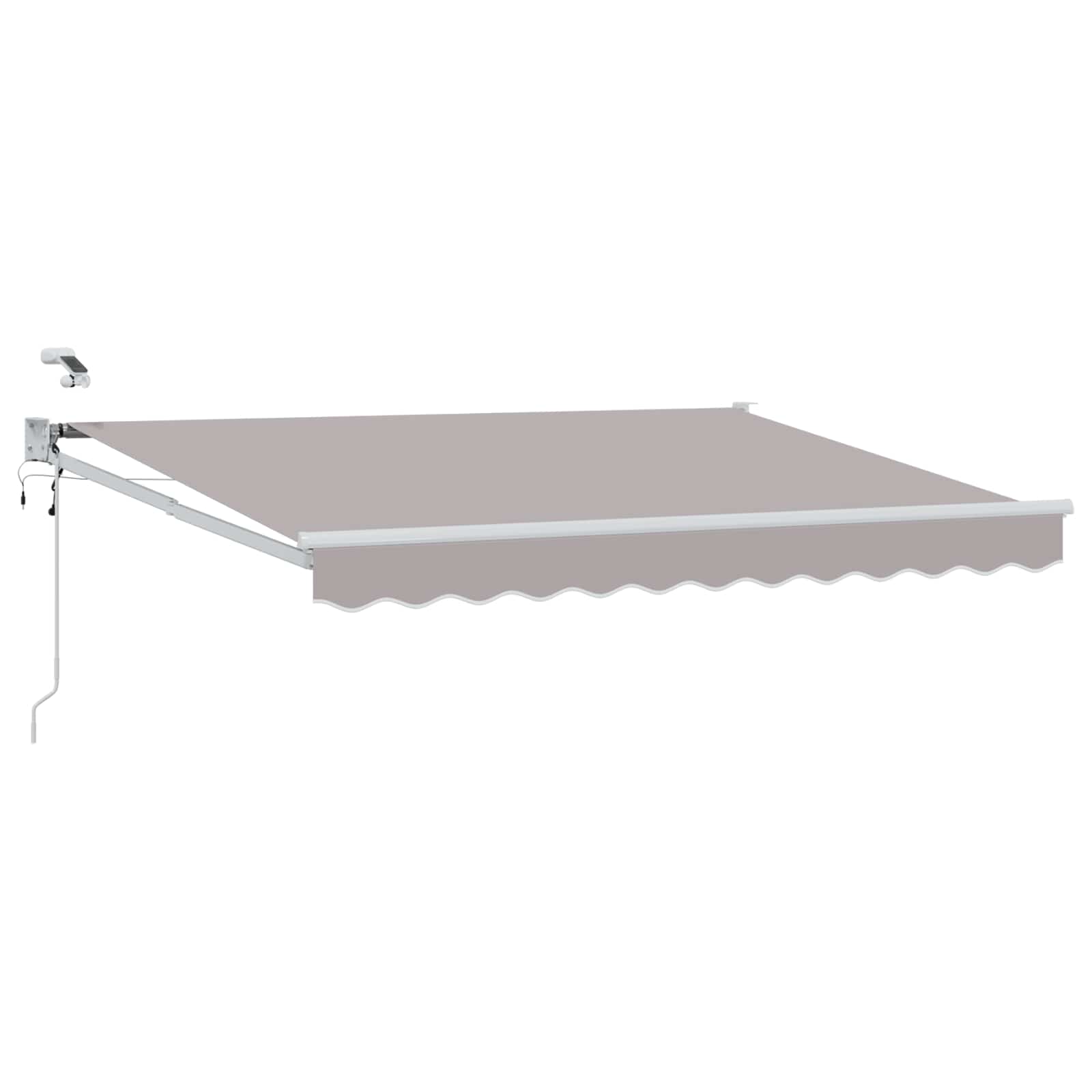 vidaXL Elektrisch zonnescherm met Oranje en Zwart 3,5 x 2 m Aluminium