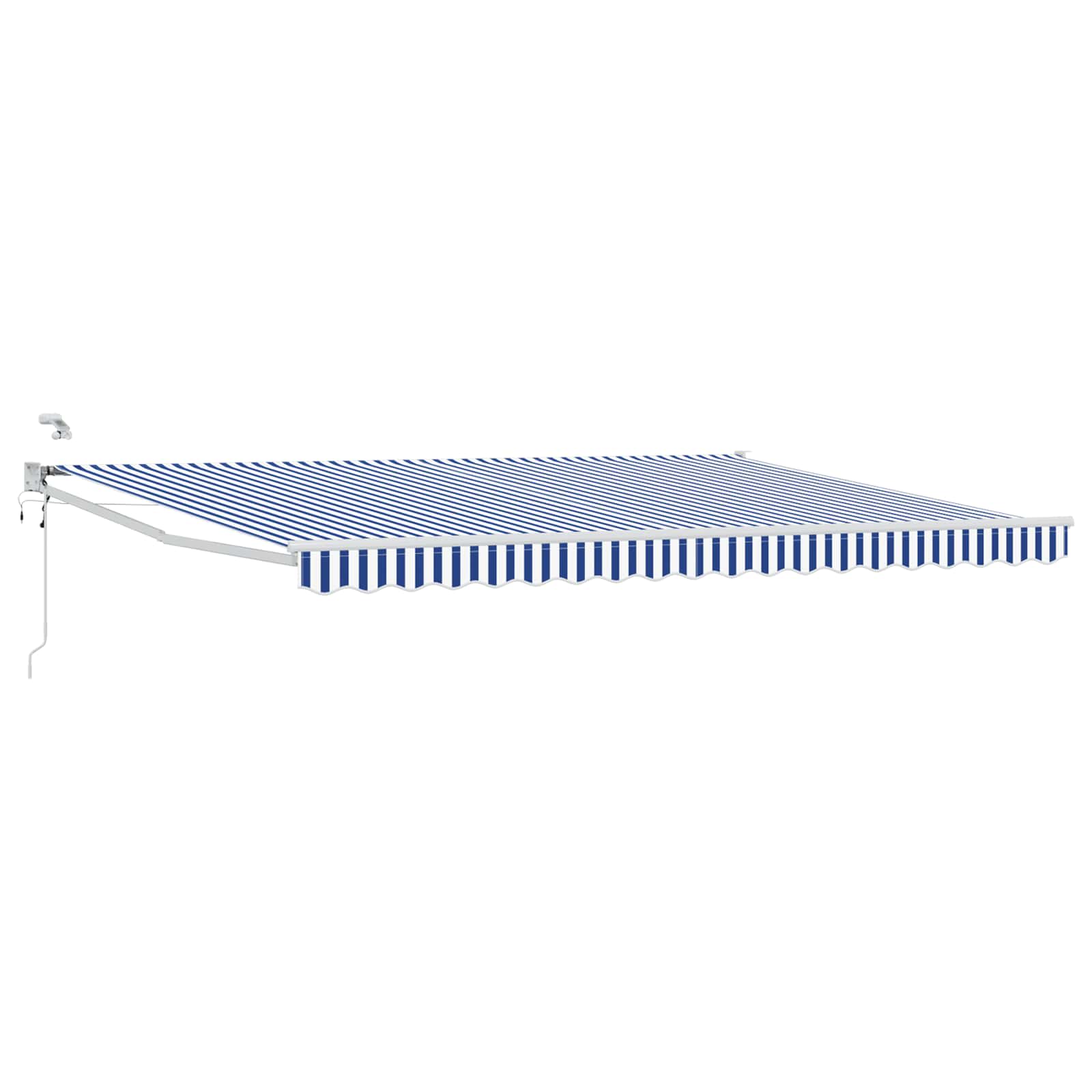 vidaXL Elektrisch zonnescherm met Oranje en Zwart 3,5 x 2 m Aluminium