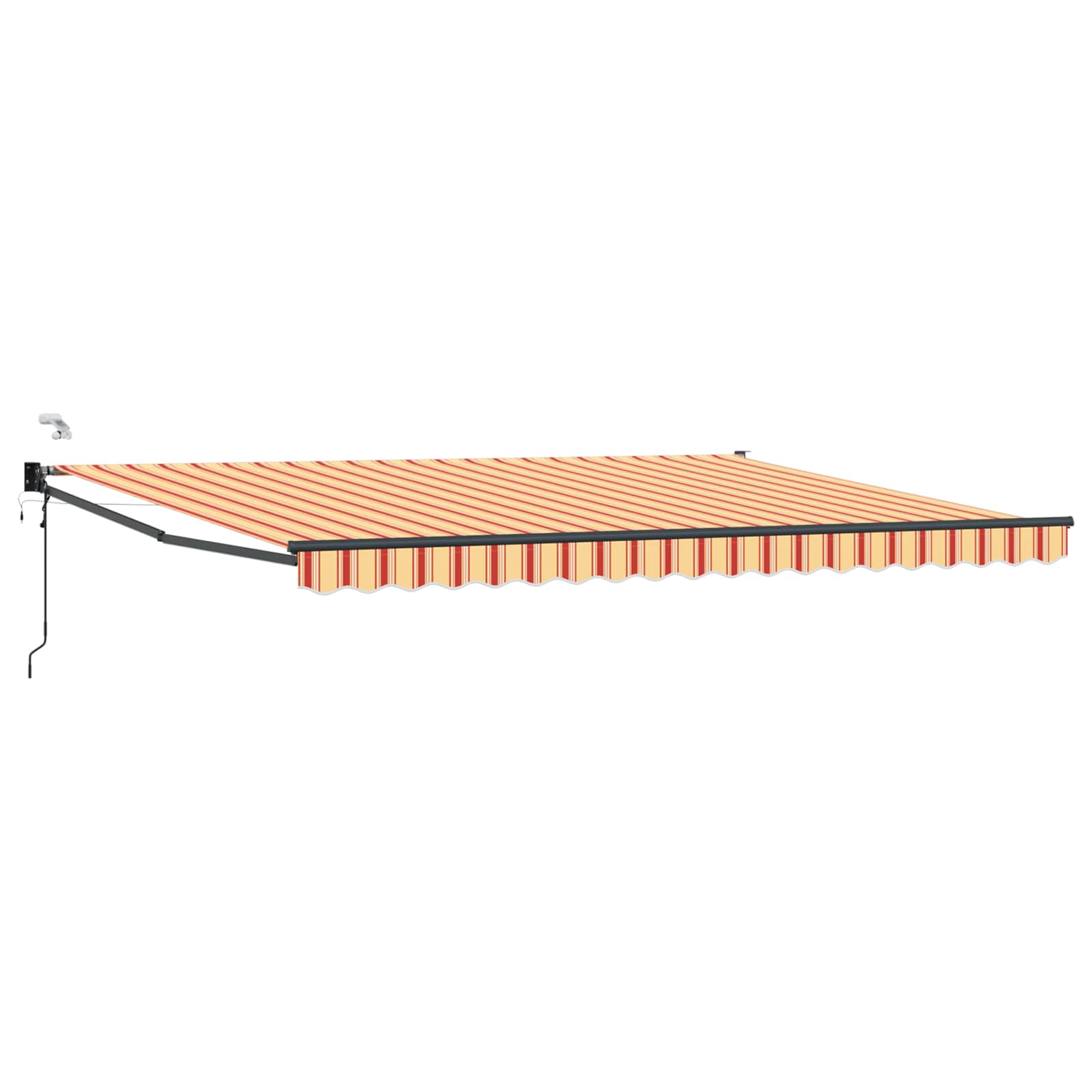 vidaXL Elektrisch zonnescherm met Oranje en Zwart 3,5 x 2 m Aluminium