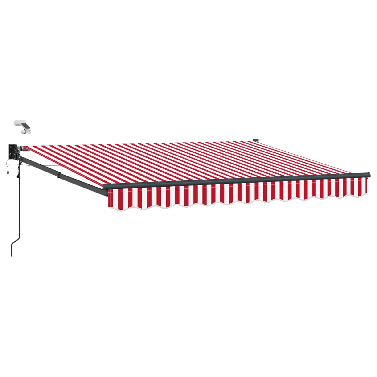 vidaXL Elektrisch zonnescherm met Oranje en Zwart 3,5 x 2 m Aluminium