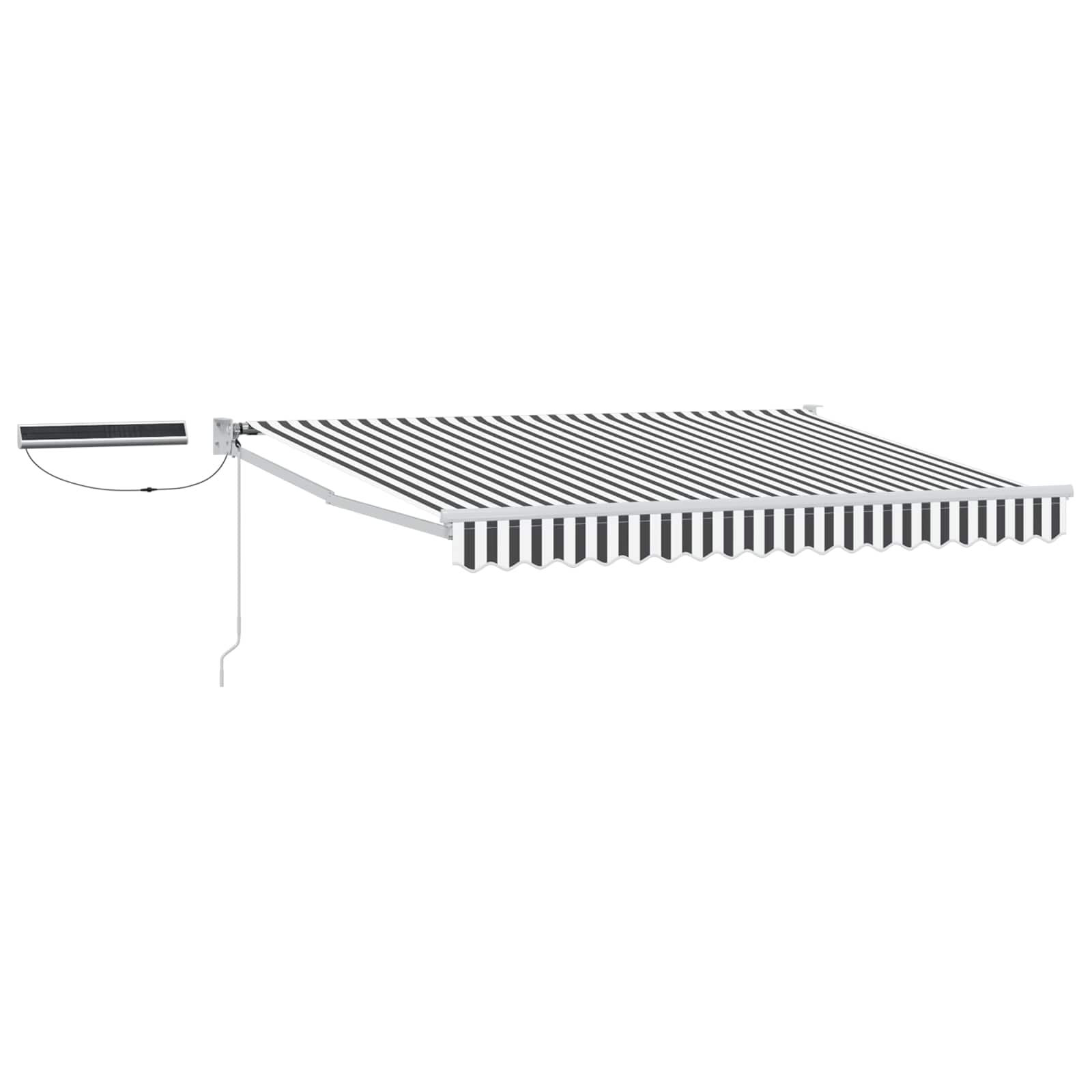 vidaXL Elektrisch zonnescherm Oranje en Zwart 3,5 x 2 m Aluminium