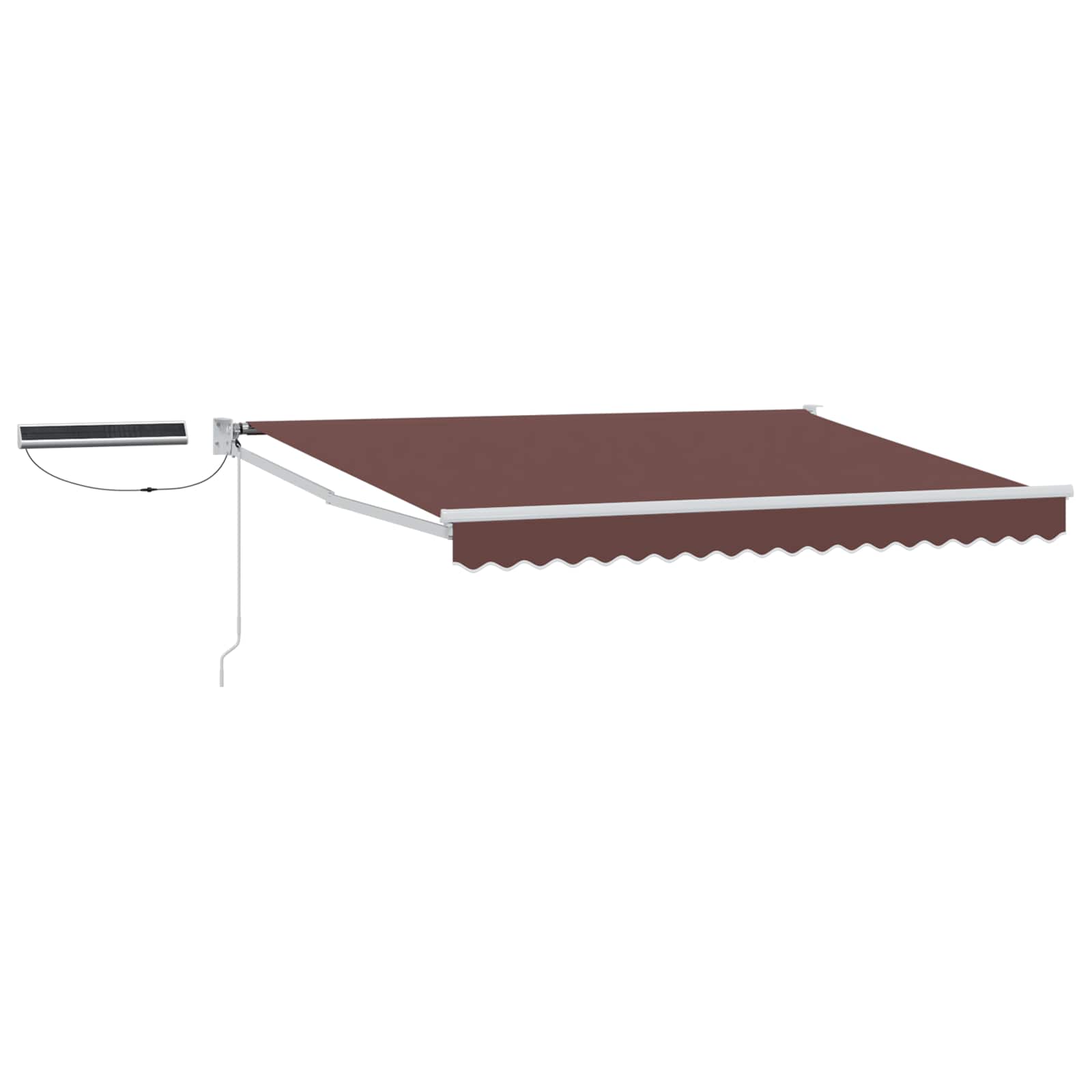 vidaXL Elektrisch zonnescherm Oranje en Zwart 3,5 x 2 m Aluminium