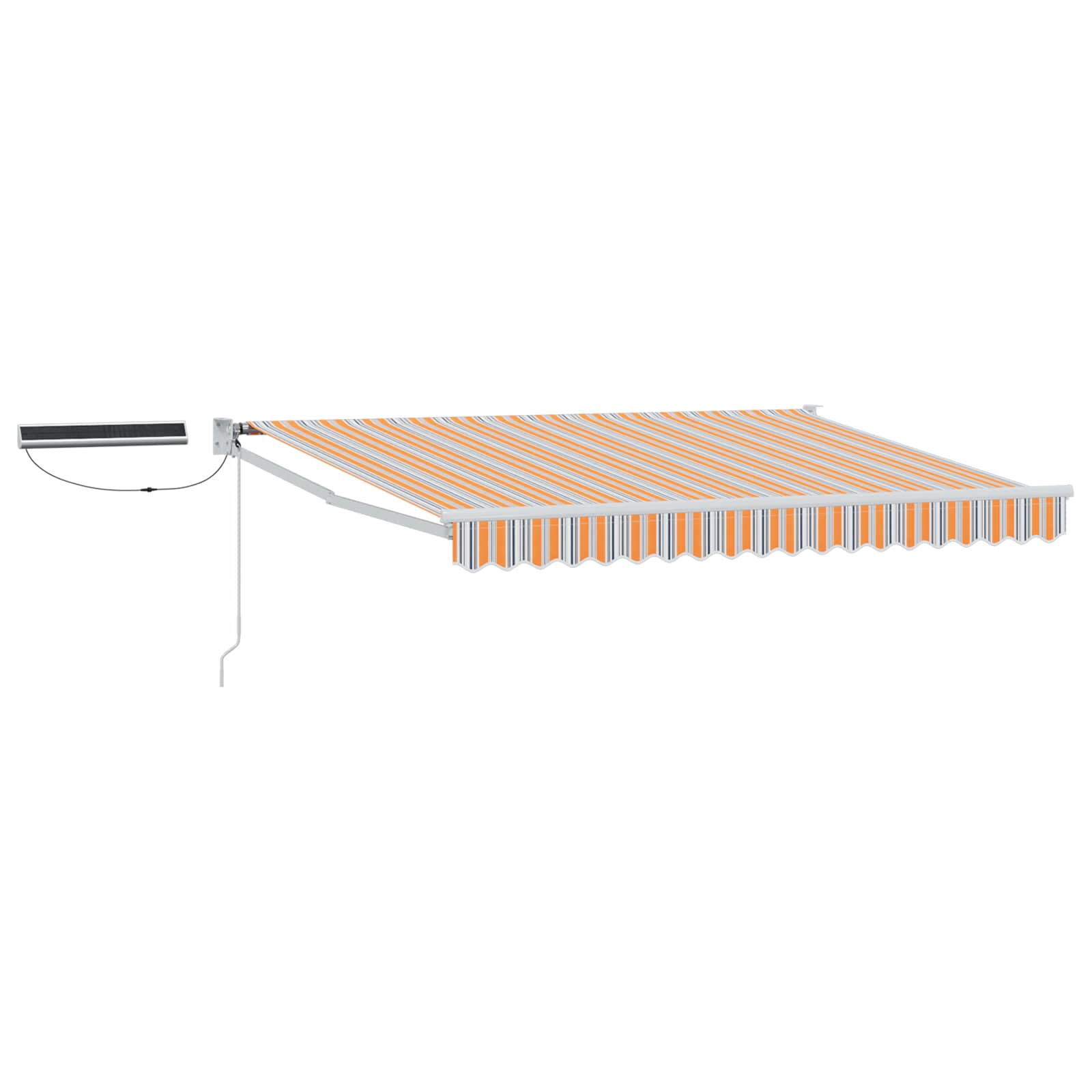 vidaXL Elektrisch zonnescherm Oranje en Zwart 3,5 x 2 m Aluminium