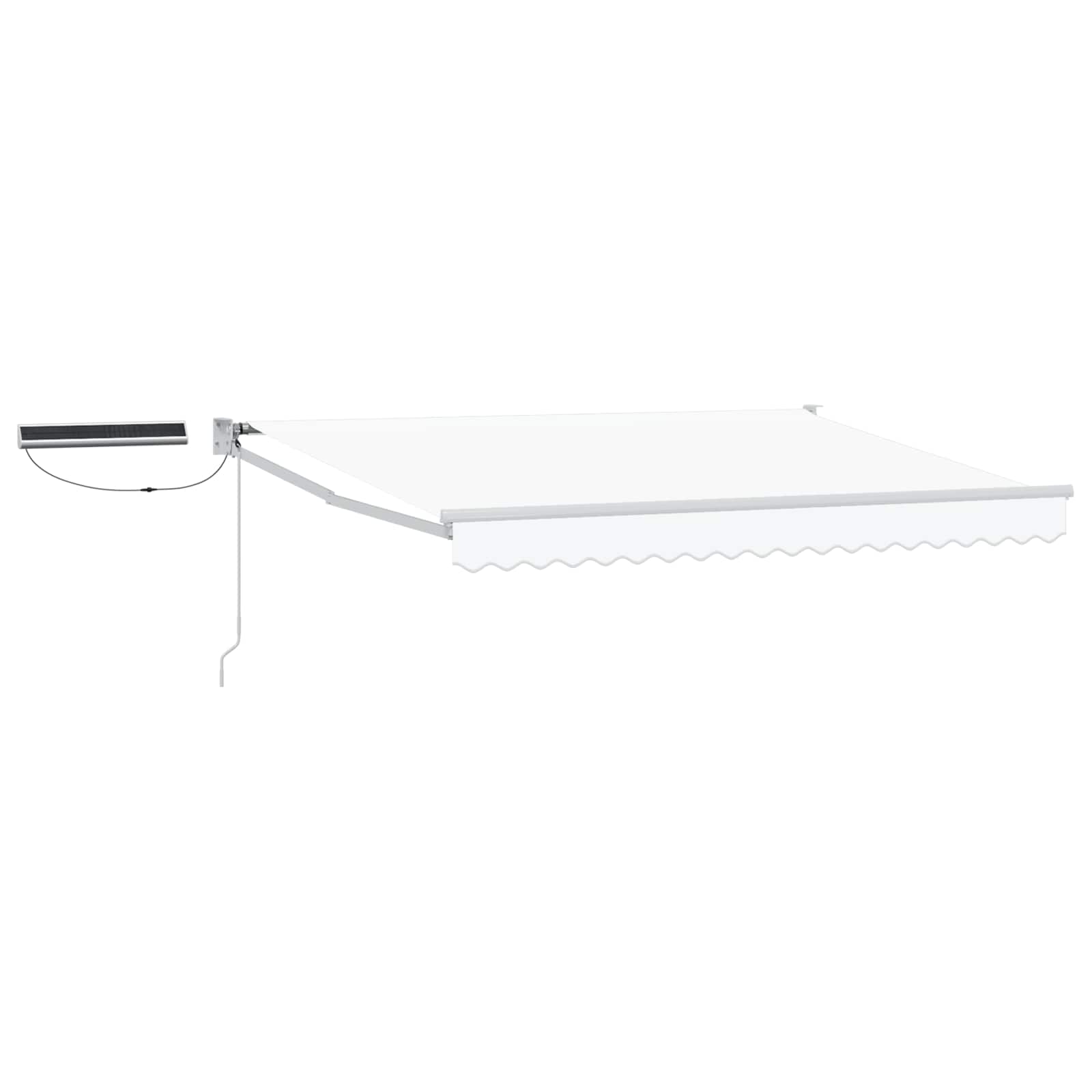 vidaXL Elektrisch zonnescherm Oranje en Zwart 3,5 x 2 m Aluminium