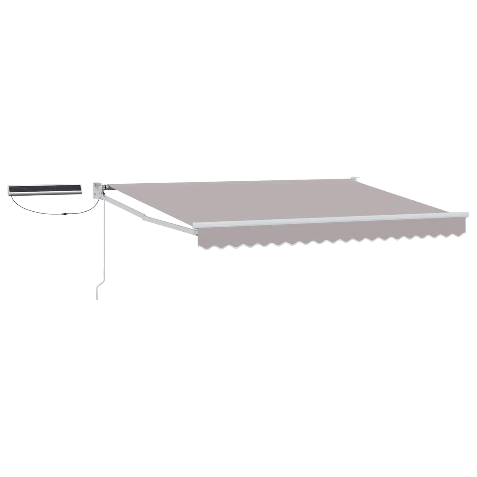 vidaXL Elektrisch zonnescherm Oranje en Zwart 3,5 x 2 m Aluminium