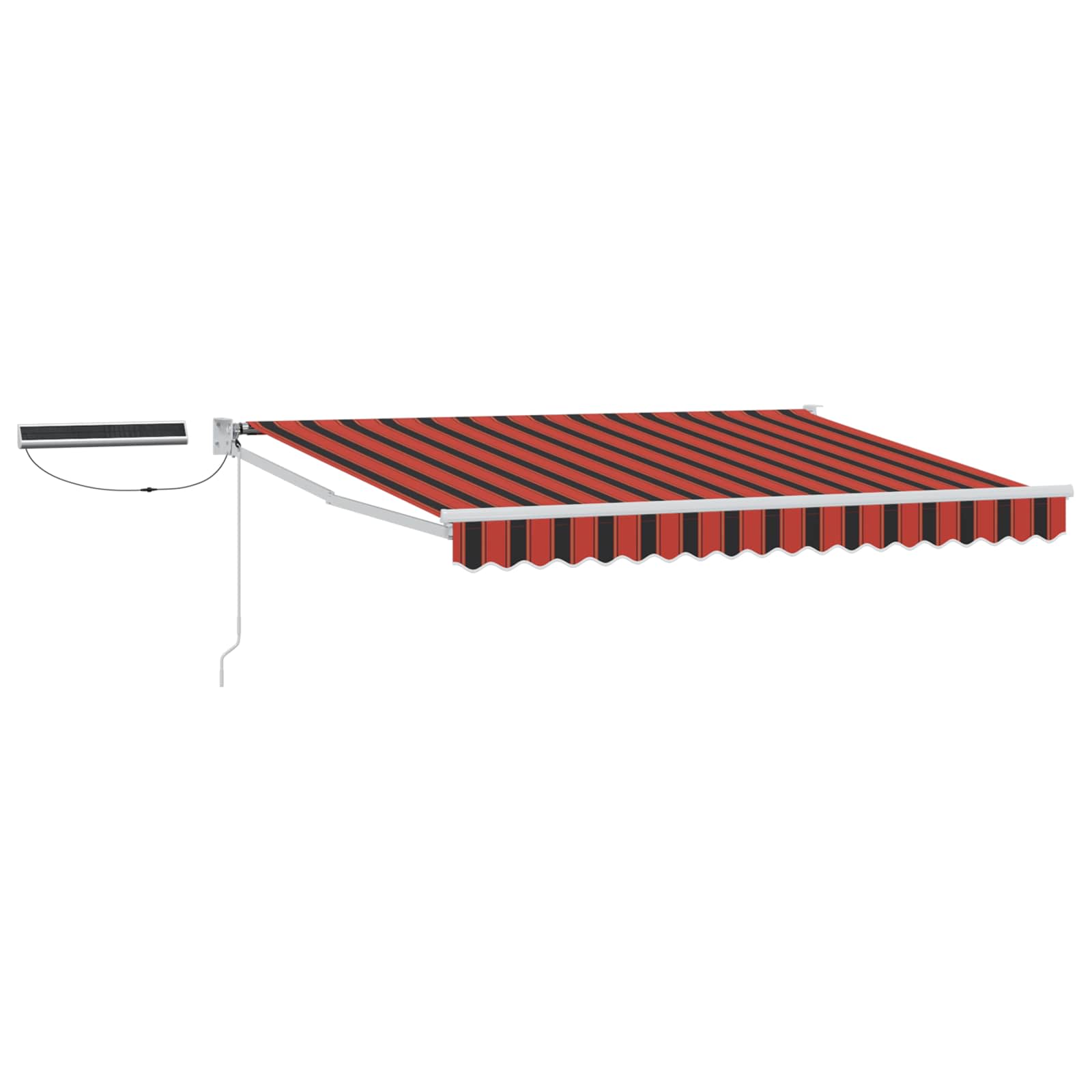 vidaXL Elektrisch zonnescherm Oranje en Zwart 3,5 x 2 m Aluminium