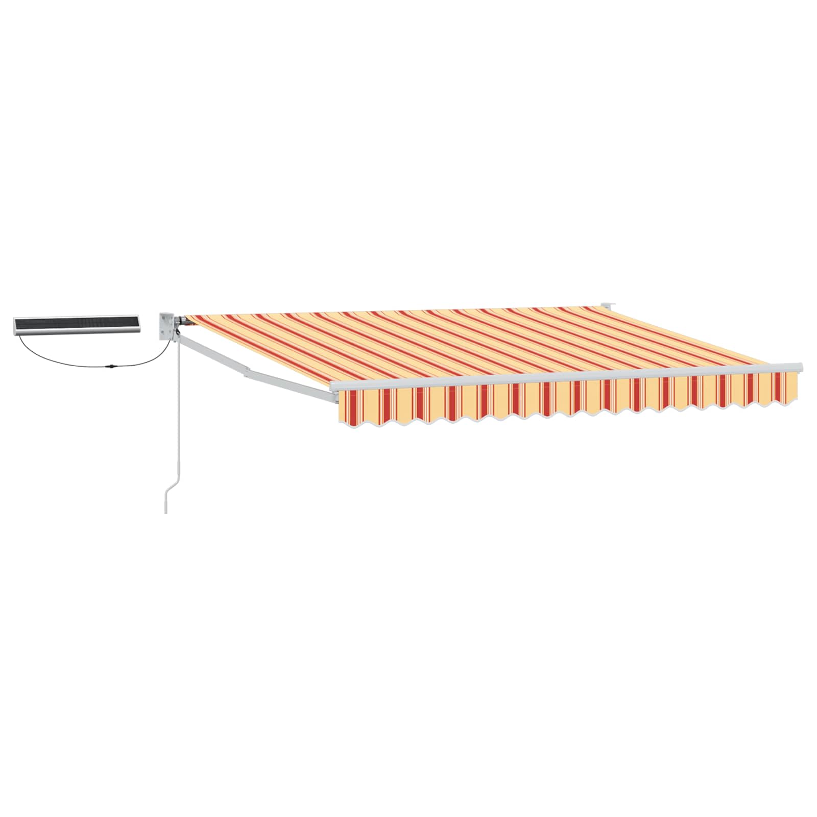 vidaXL Elektrisch zonnescherm Oranje en Zwart 3,5 x 2 m Aluminium