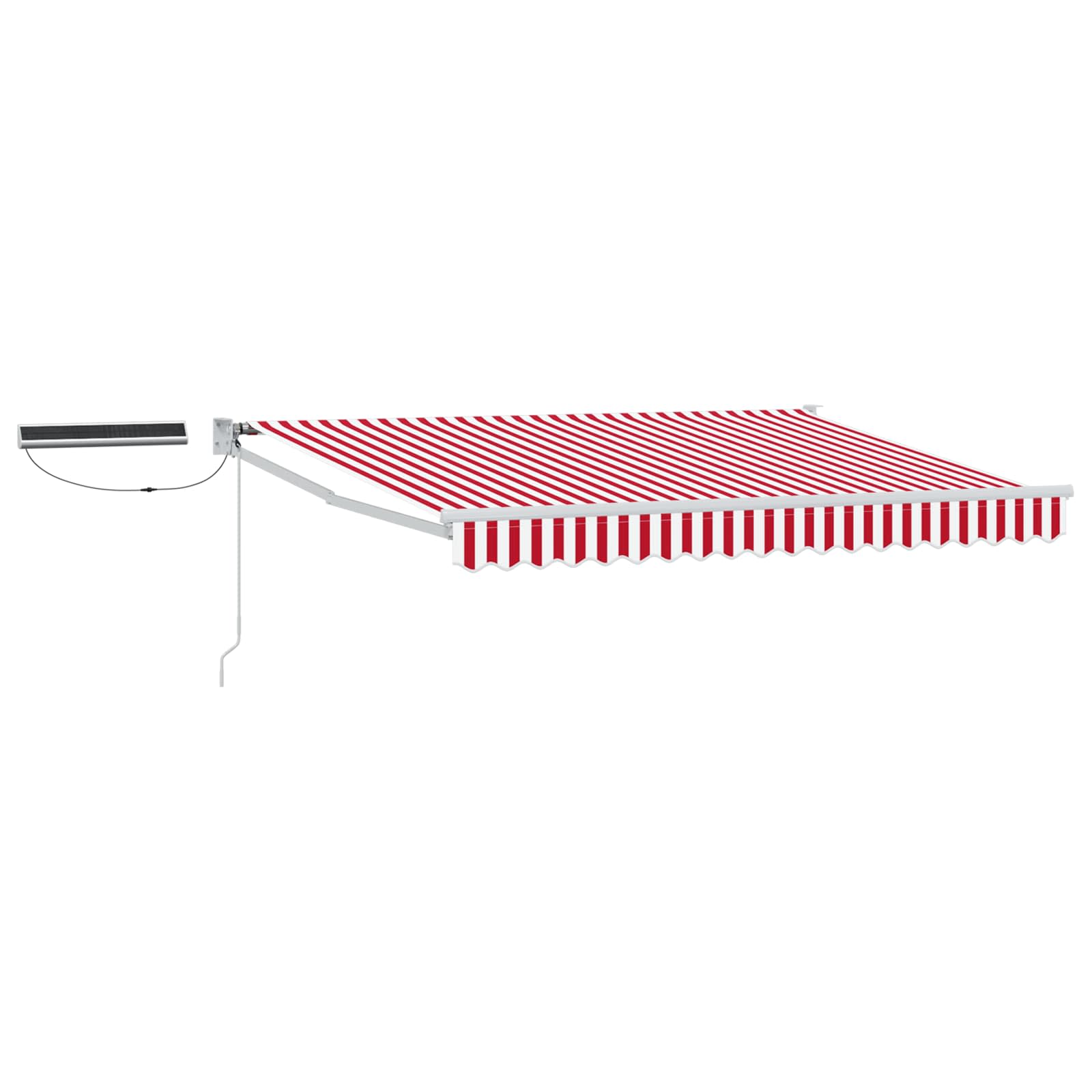 vidaXL Elektrisch zonnescherm Oranje en Zwart 3,5 x 2 m Aluminium