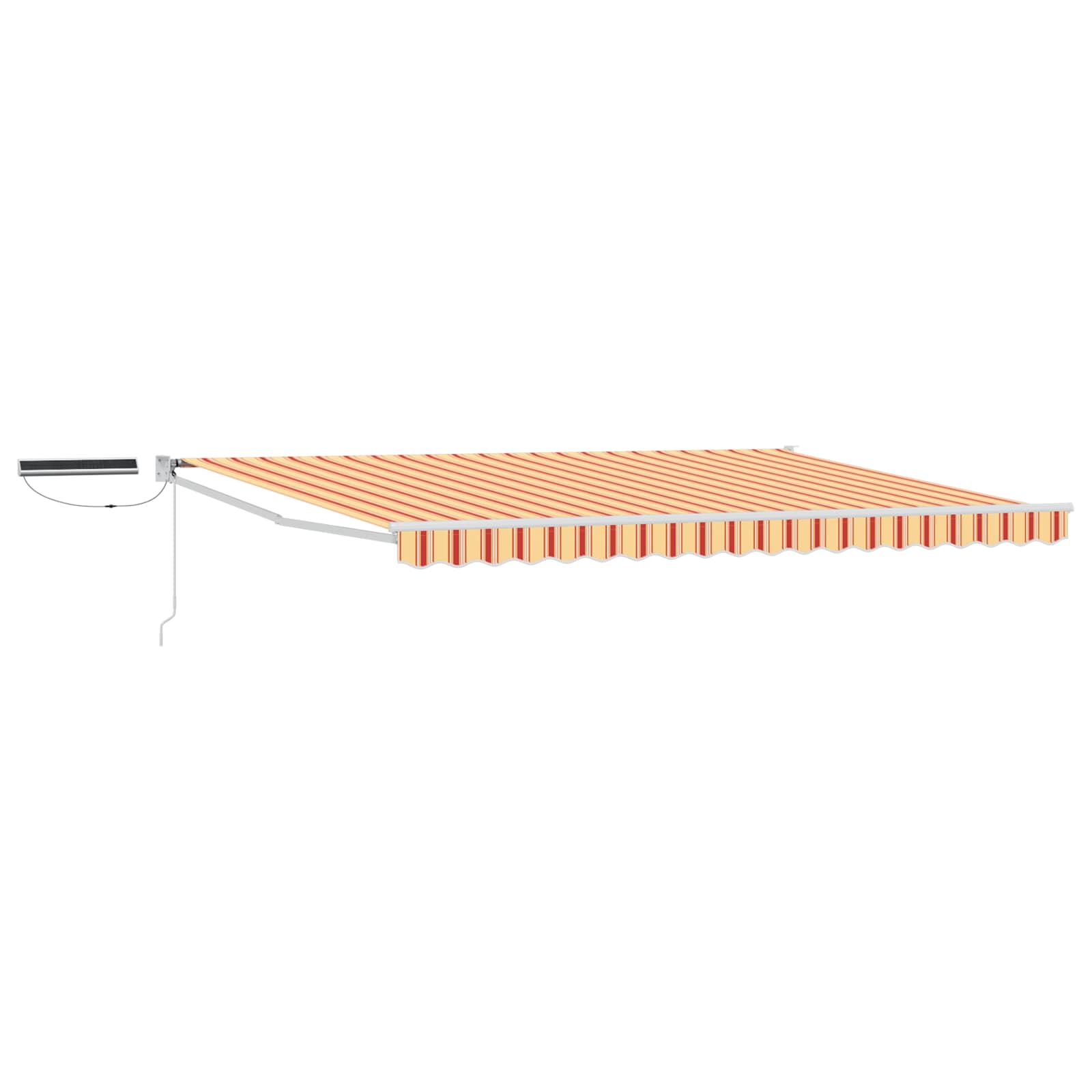 vidaXL Elektrisch zonnescherm Oranje en Zwart 3,5 x 2 m Aluminium