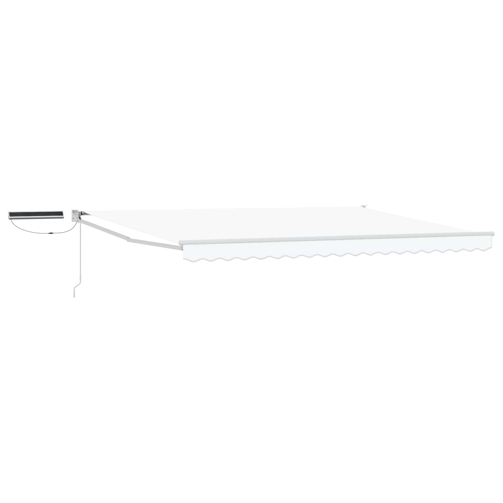 vidaXL Elektrisch zonnescherm Oranje en Zwart 3,5 x 2 m Aluminium