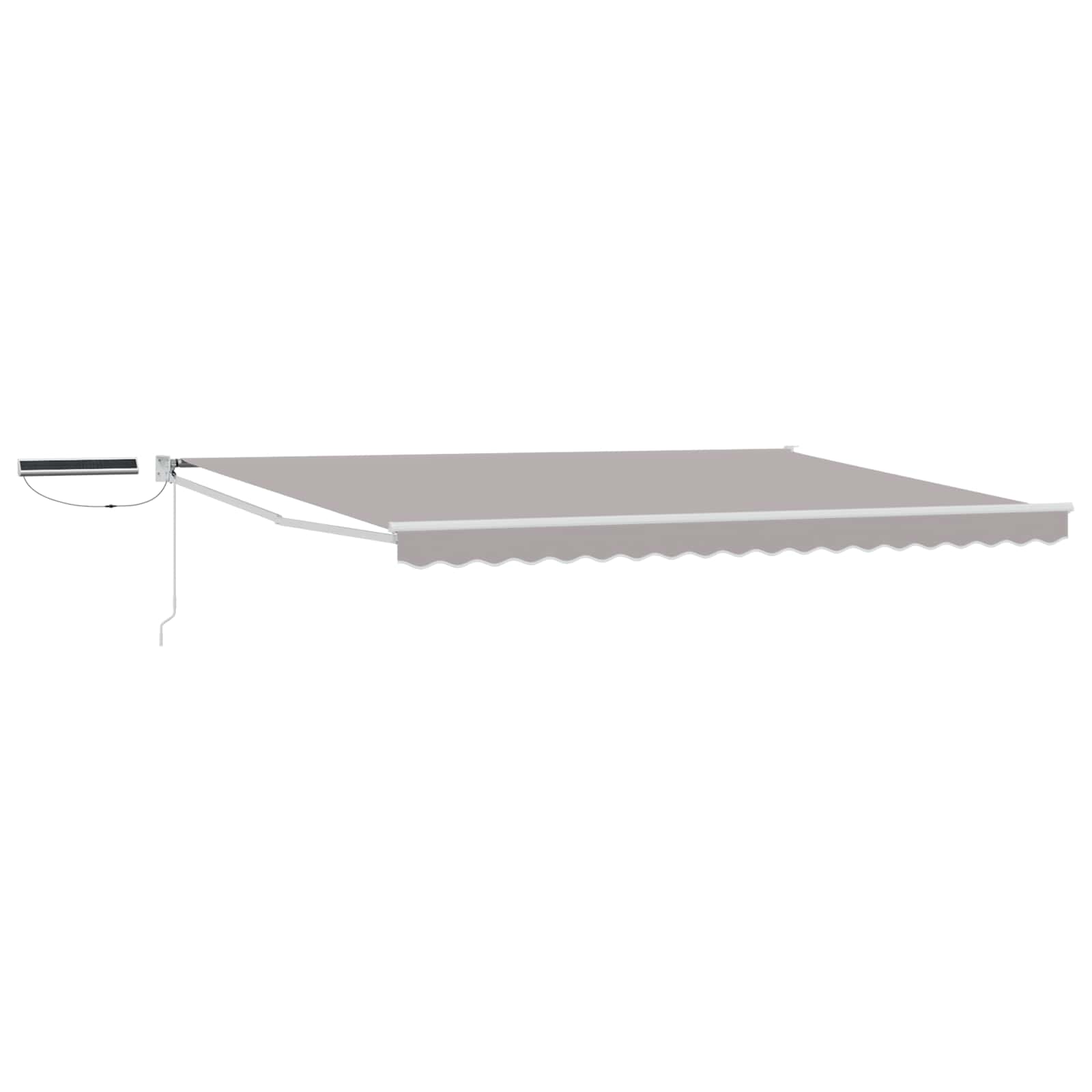 vidaXL Elektrisch zonnescherm Oranje en Zwart 3,5 x 2 m Aluminium