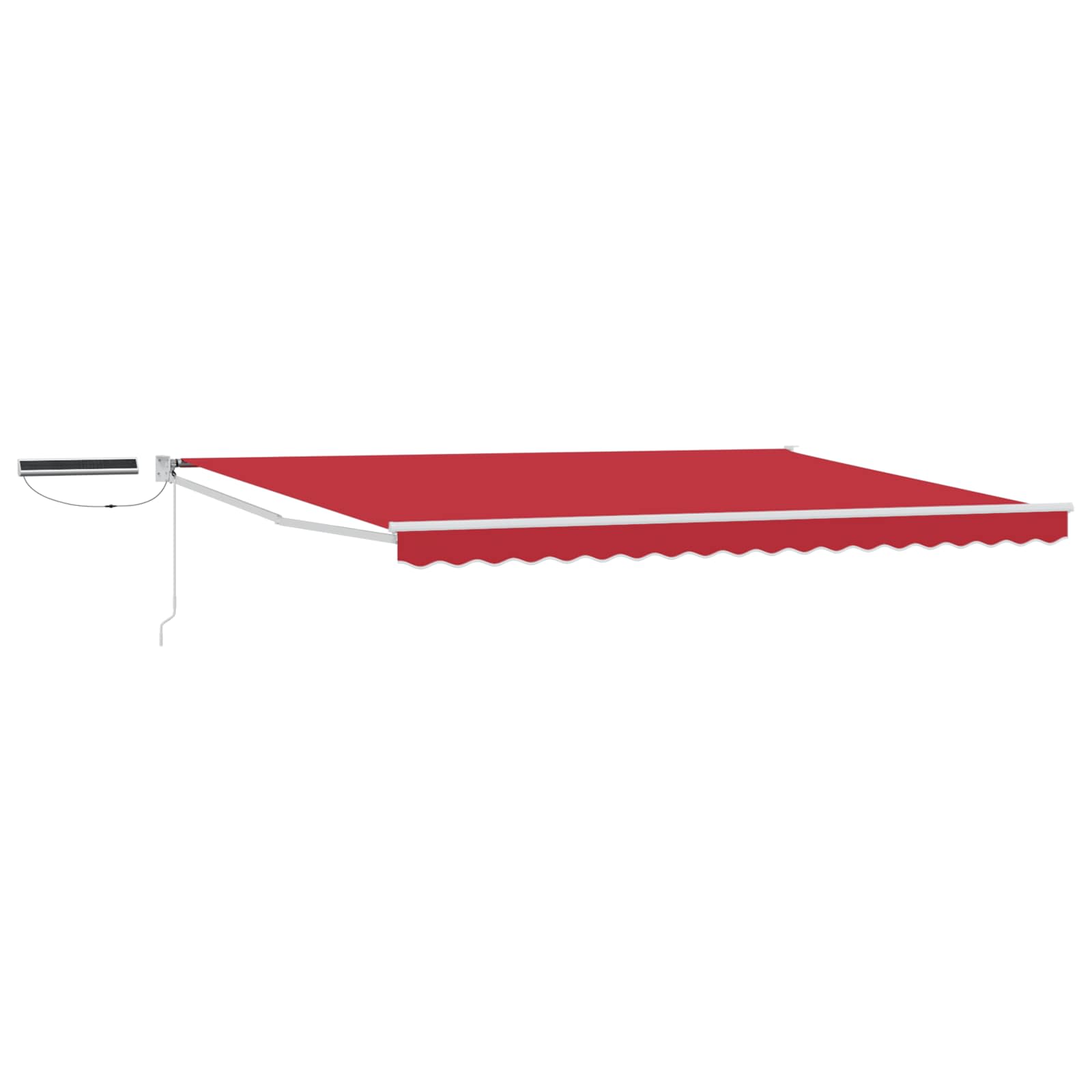 vidaXL Elektrisch zonnescherm Oranje en Zwart 3,5 x 2 m Aluminium