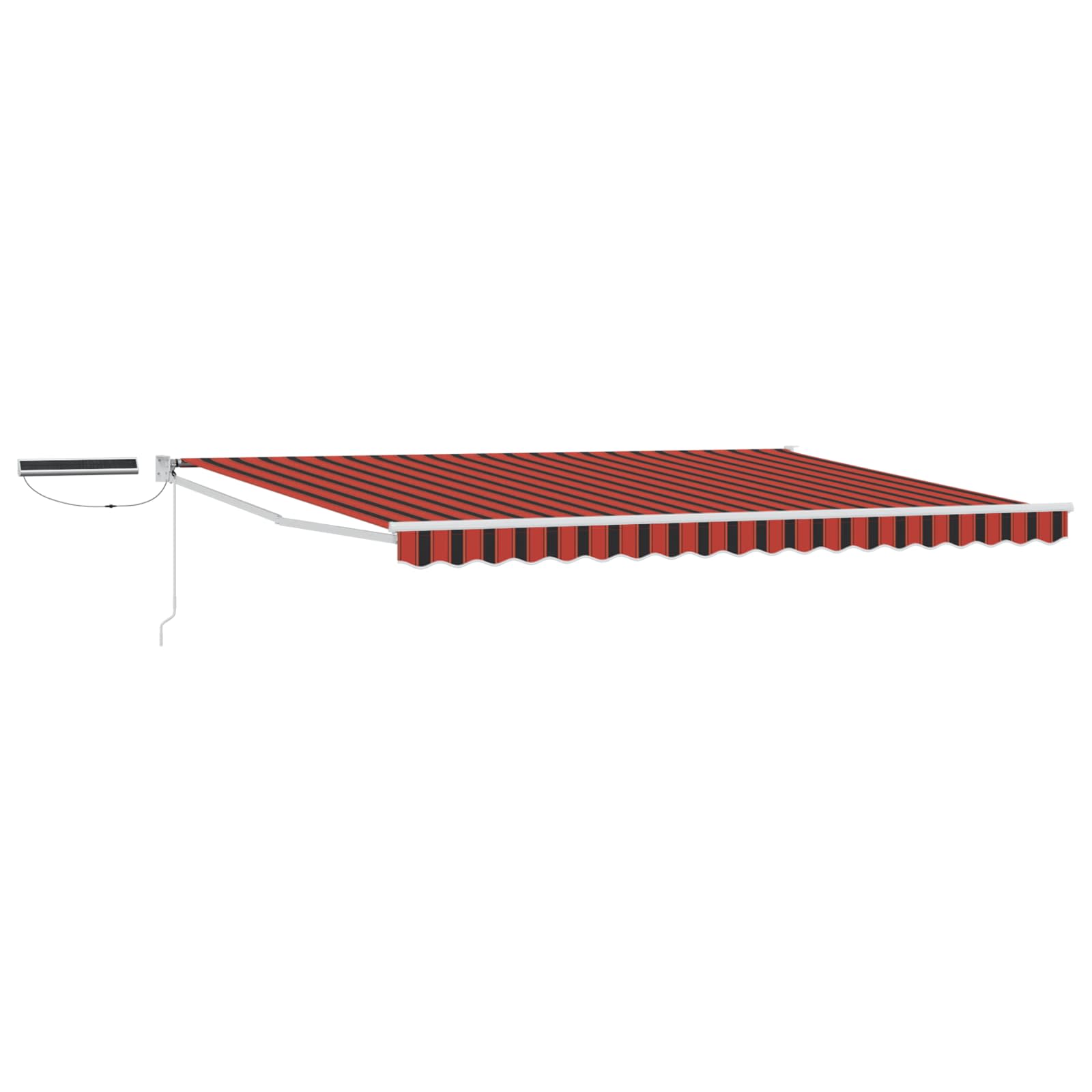 vidaXL Elektrisch zonnescherm Oranje en Zwart 3,5 x 2 m Aluminium