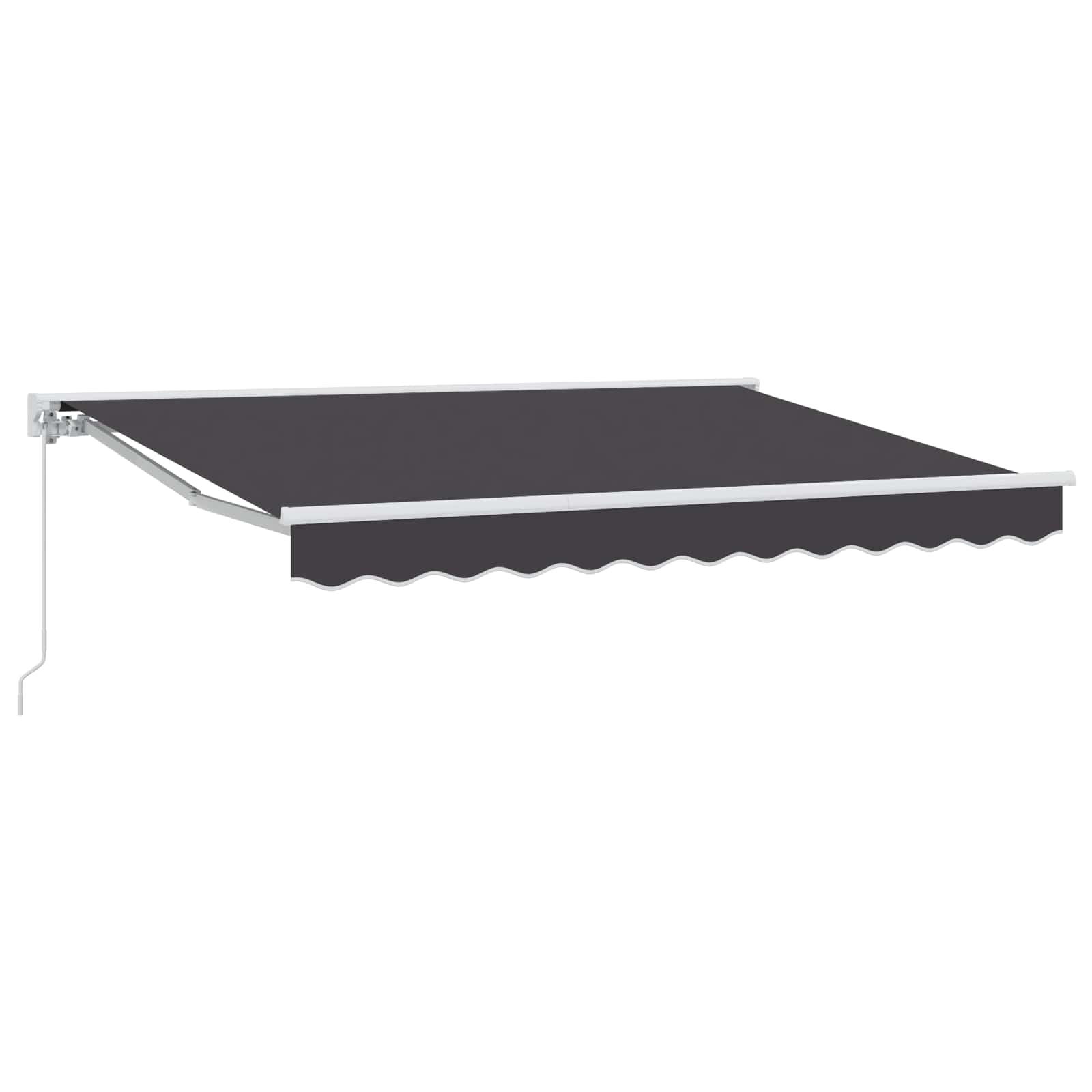 vidaXL Automatische Uittrekbare Zonwering in Geel en Wit, 300 x 200 cm