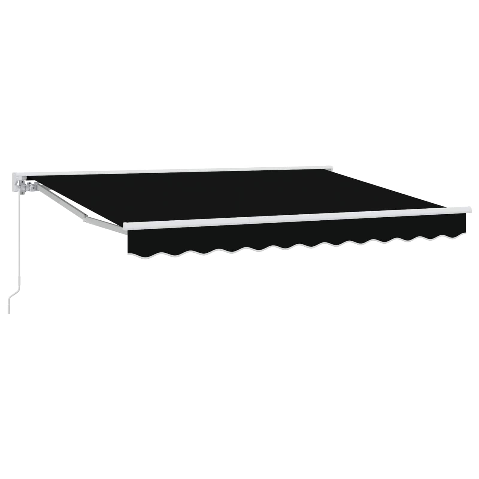 vidaXL Automatische Uittrekbare Zonwering in Geel en Wit, 300 x 200 cm