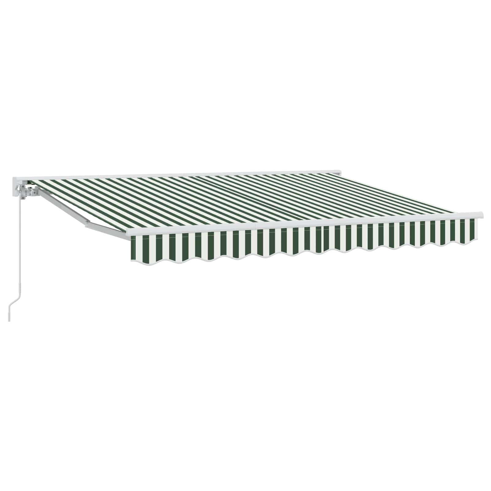 vidaXL Automatische Uittrekbare Zonwering in Geel en Wit, 300 x 200 cm