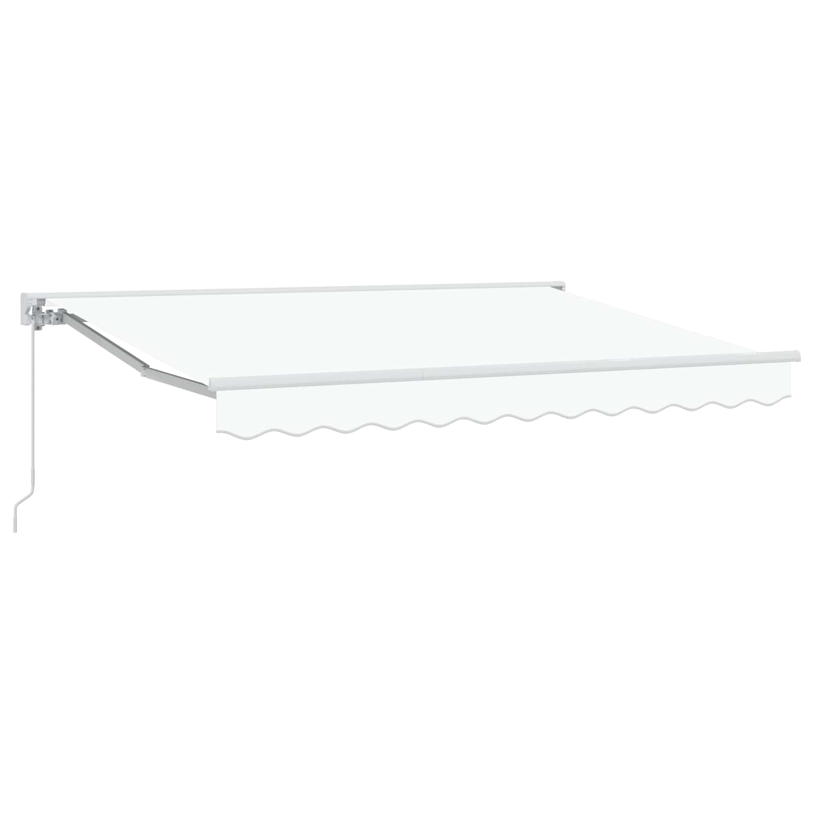 vidaXL Automatische Uittrekbare Zonwering in Geel en Wit, 300 x 200 cm