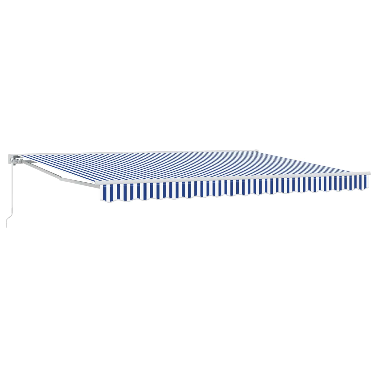 vidaXL Automatische Uittrekbare Zonwering in Geel en Wit, 300 x 200 cm