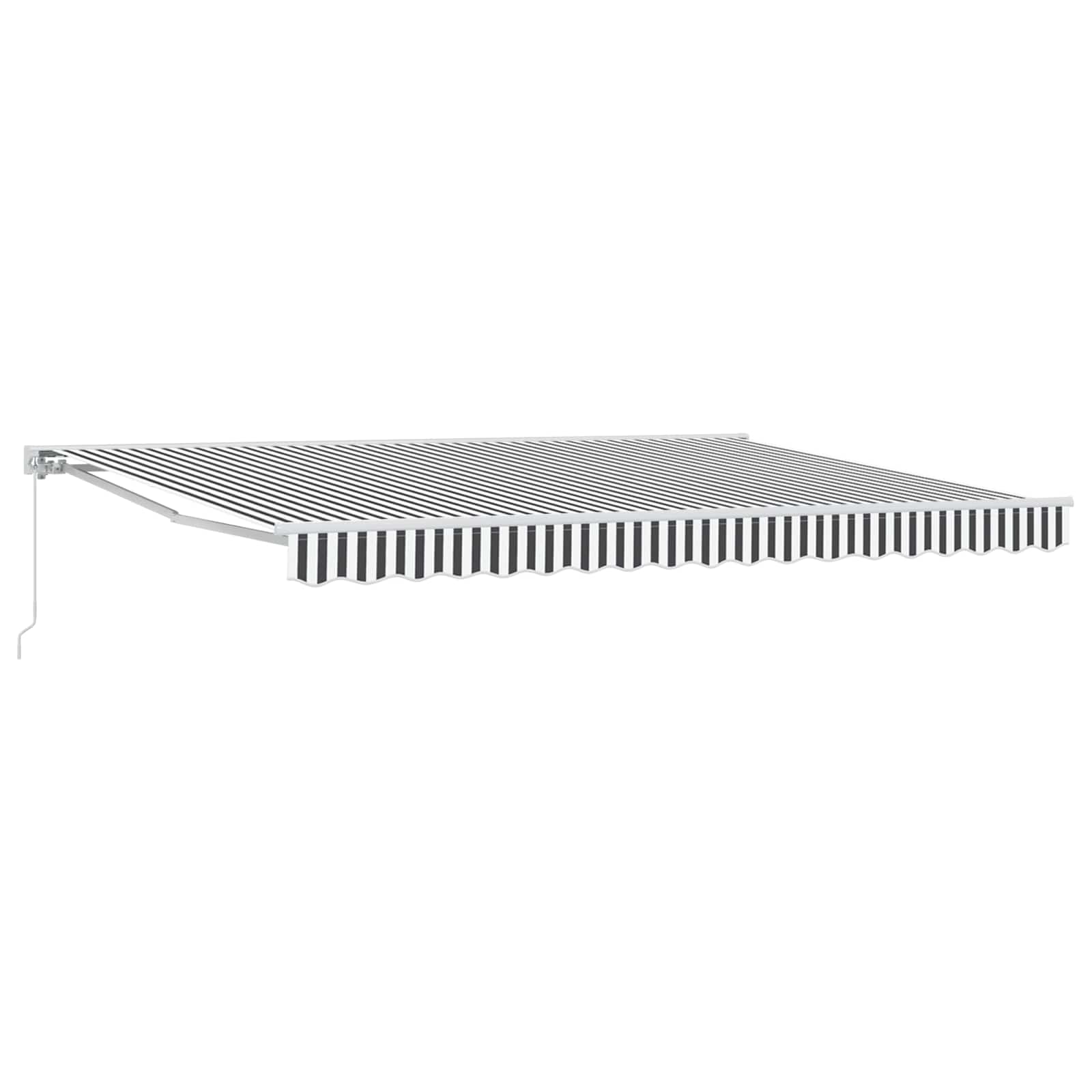 vidaXL Automatische Uittrekbare Zonwering in Geel en Wit, 300 x 200 cm