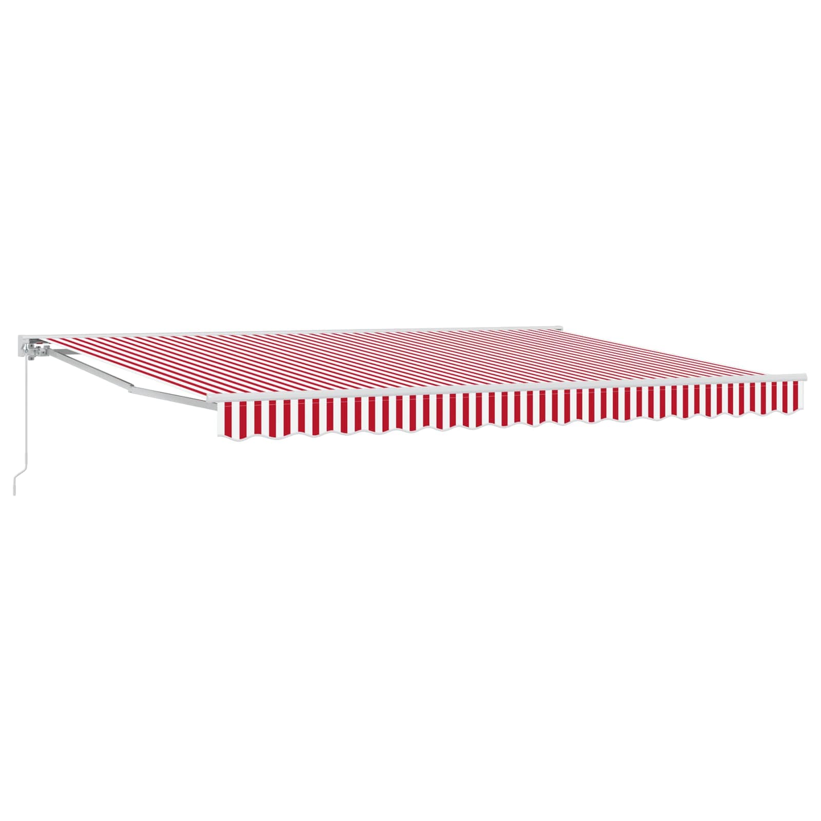 vidaXL Automatische Uittrekbare Zonwering in Geel en Wit, 300 x 200 cm