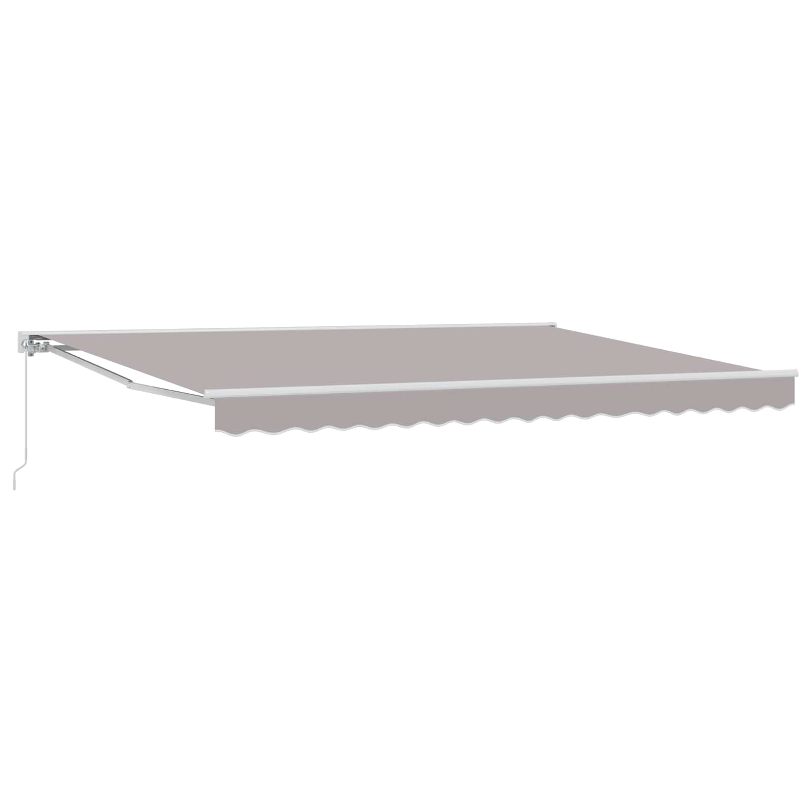 vidaXL Automatische Uittrekbare Zonwering in Geel en Wit, 300 x 200 cm