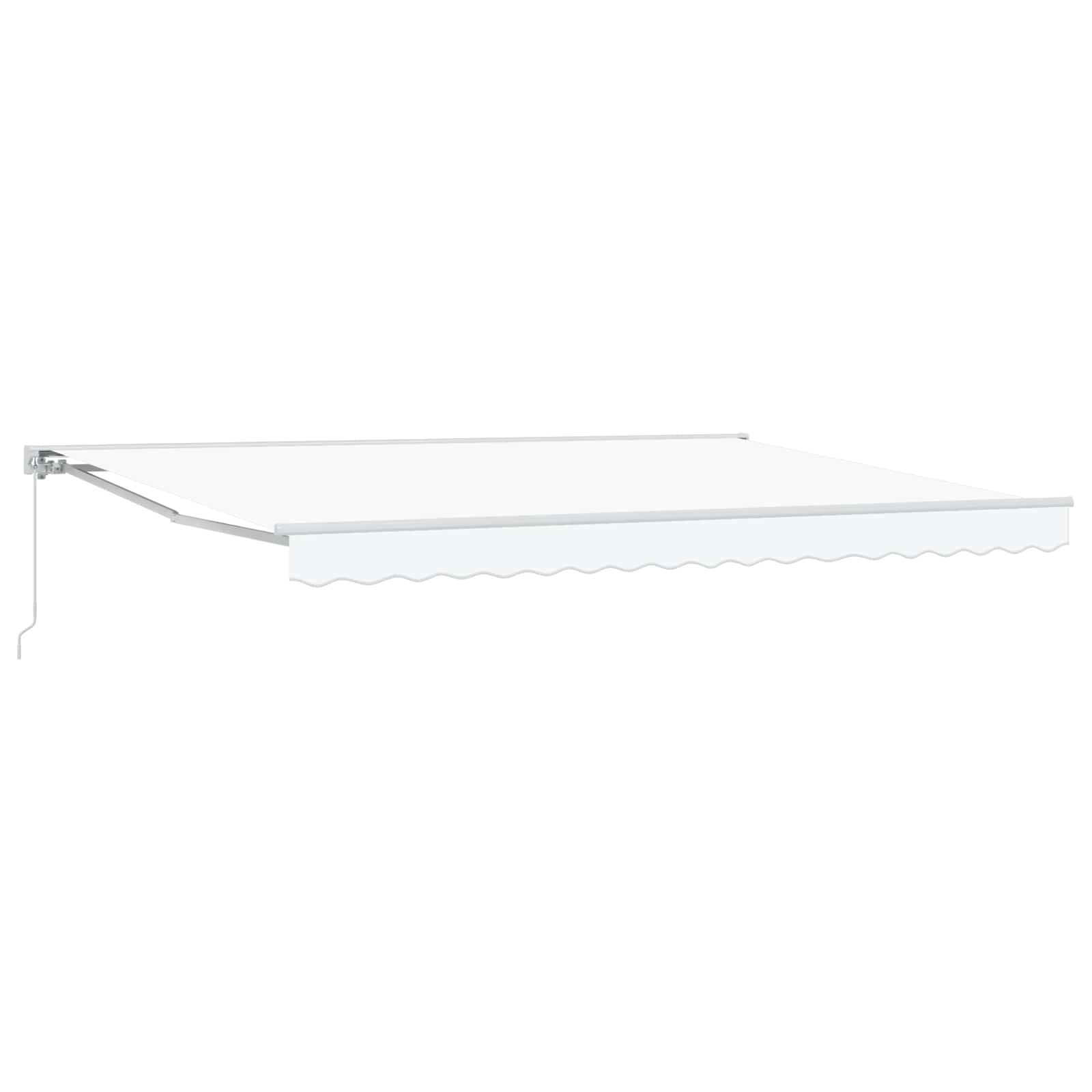 vidaXL Automatische Uittrekbare Zonwering in Geel en Wit, 300 x 200 cm