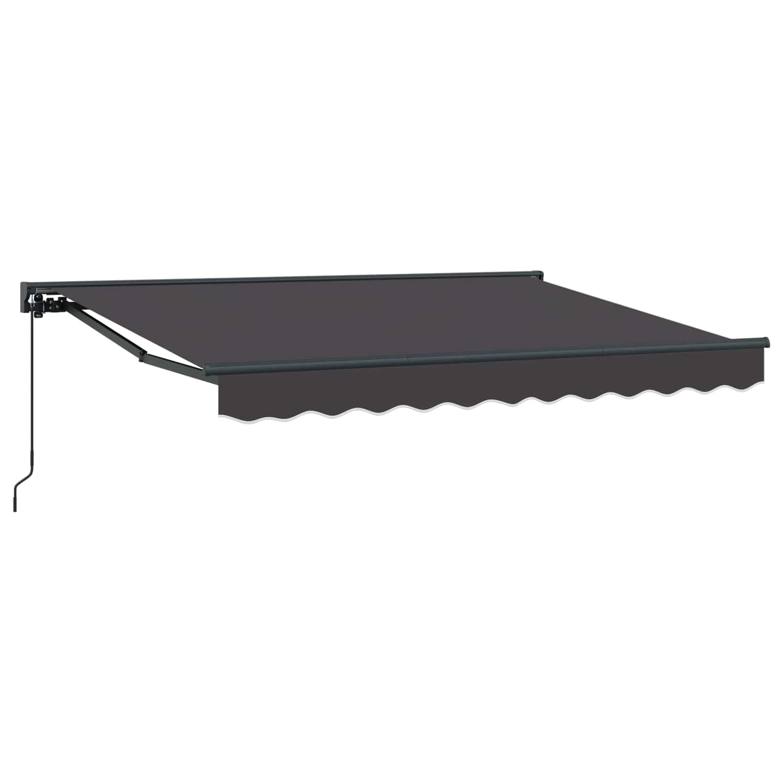 vidaXL Automatische Uittrekbare Zonwering in Geel en Wit, 300 x 200 cm