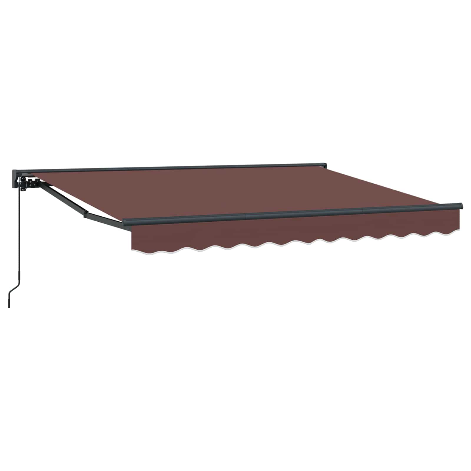 vidaXL Automatische Uittrekbare Zonwering in Geel en Wit, 300 x 200 cm