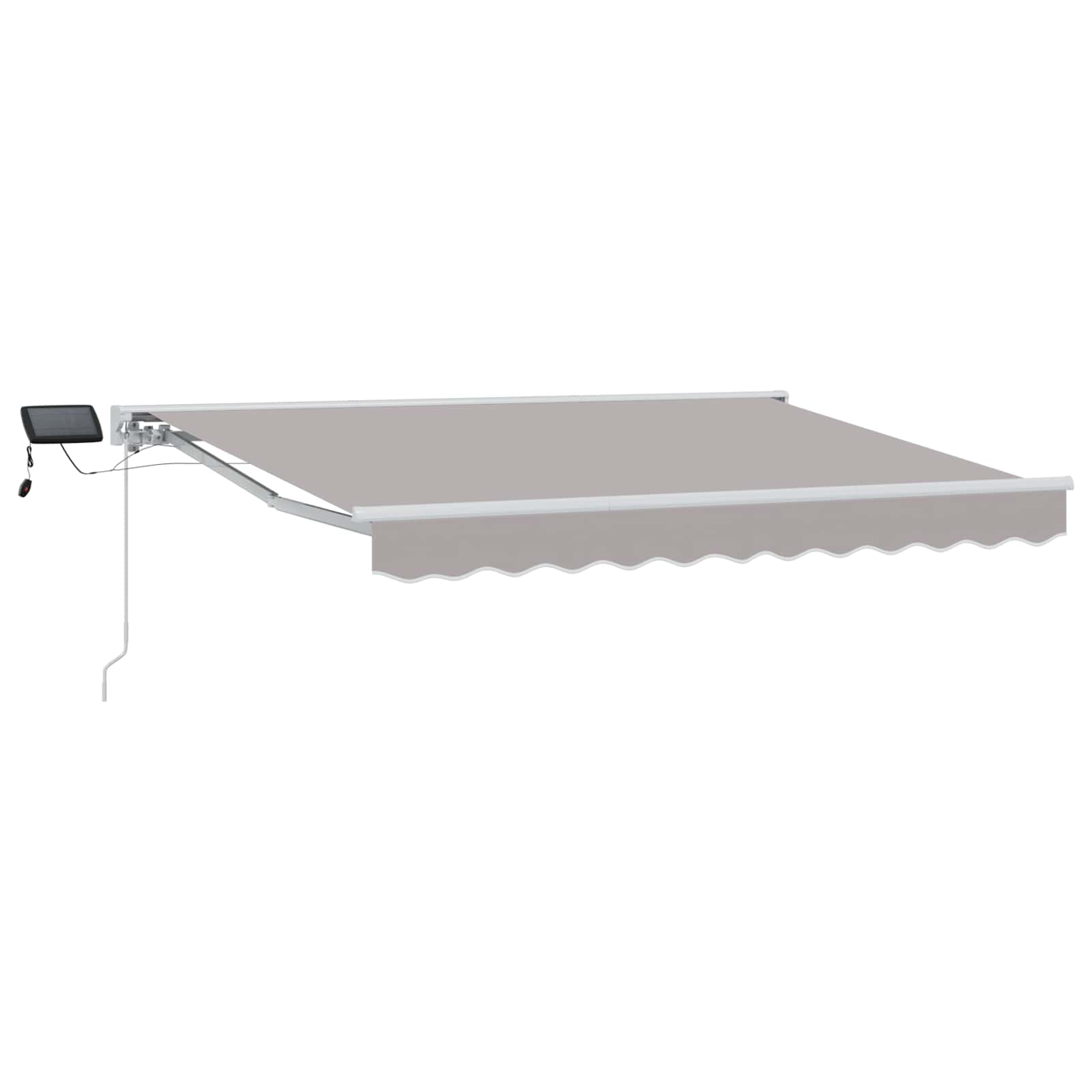 vidaXL Handmatige Luifelhouder met LED's Blauw en Wit 2,5 x 2 m