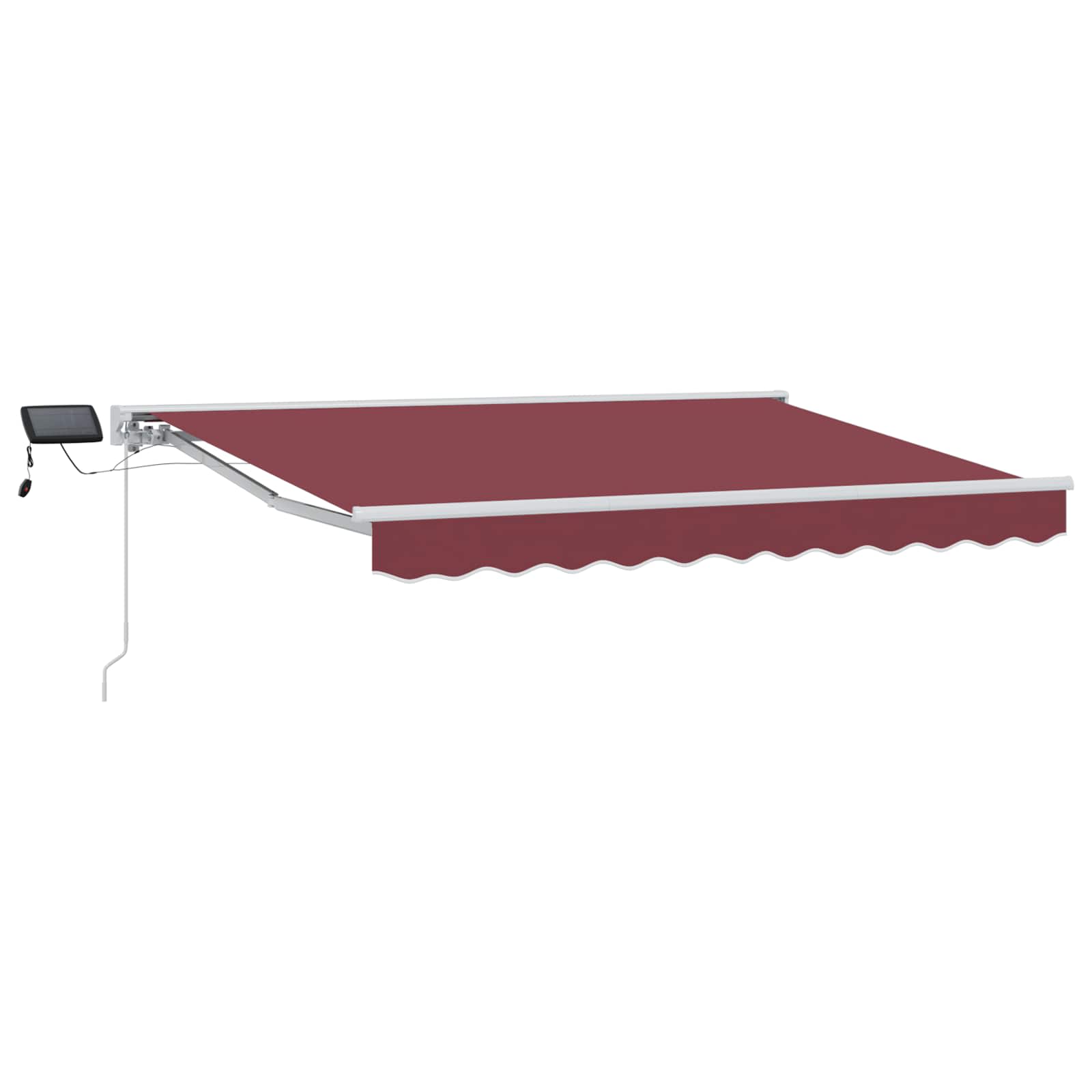vidaXL Handmatige Luifelhouder met LED's Blauw en Wit 2,5 x 2 m