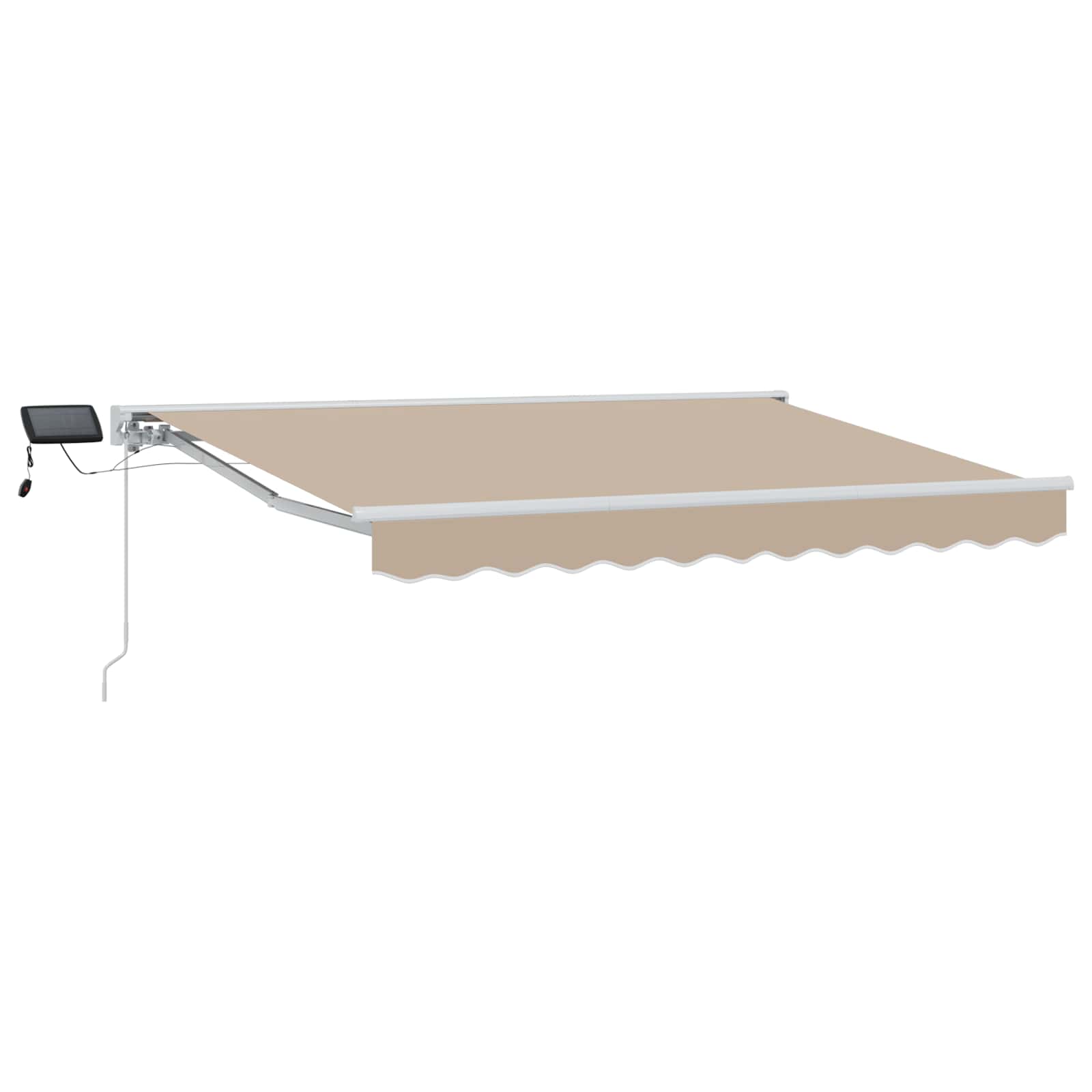 vidaXL Handmatige Luifelhouder met LED's Blauw en Wit 2,5 x 2 m
