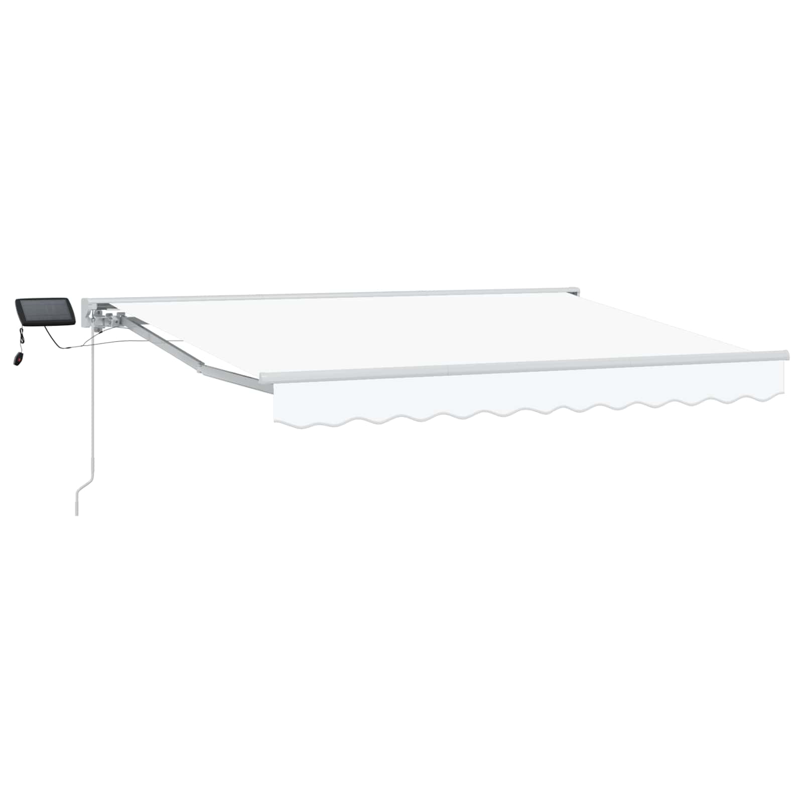 vidaXL Handmatige Luifelhouder met LED's Blauw en Wit 2,5 x 2 m