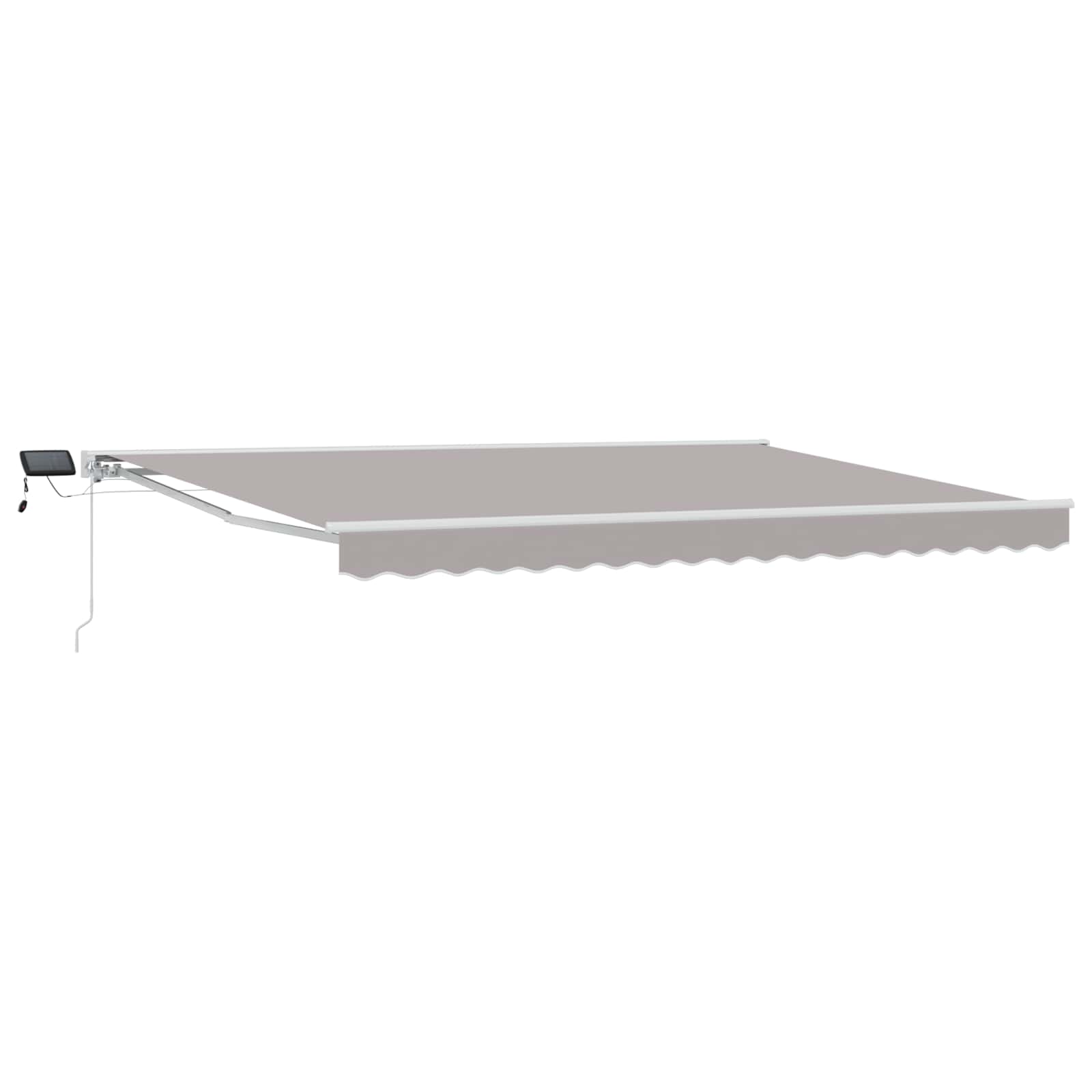 vidaXL Handmatige Luifelhouder met LED's Blauw en Wit 2,5 x 2 m