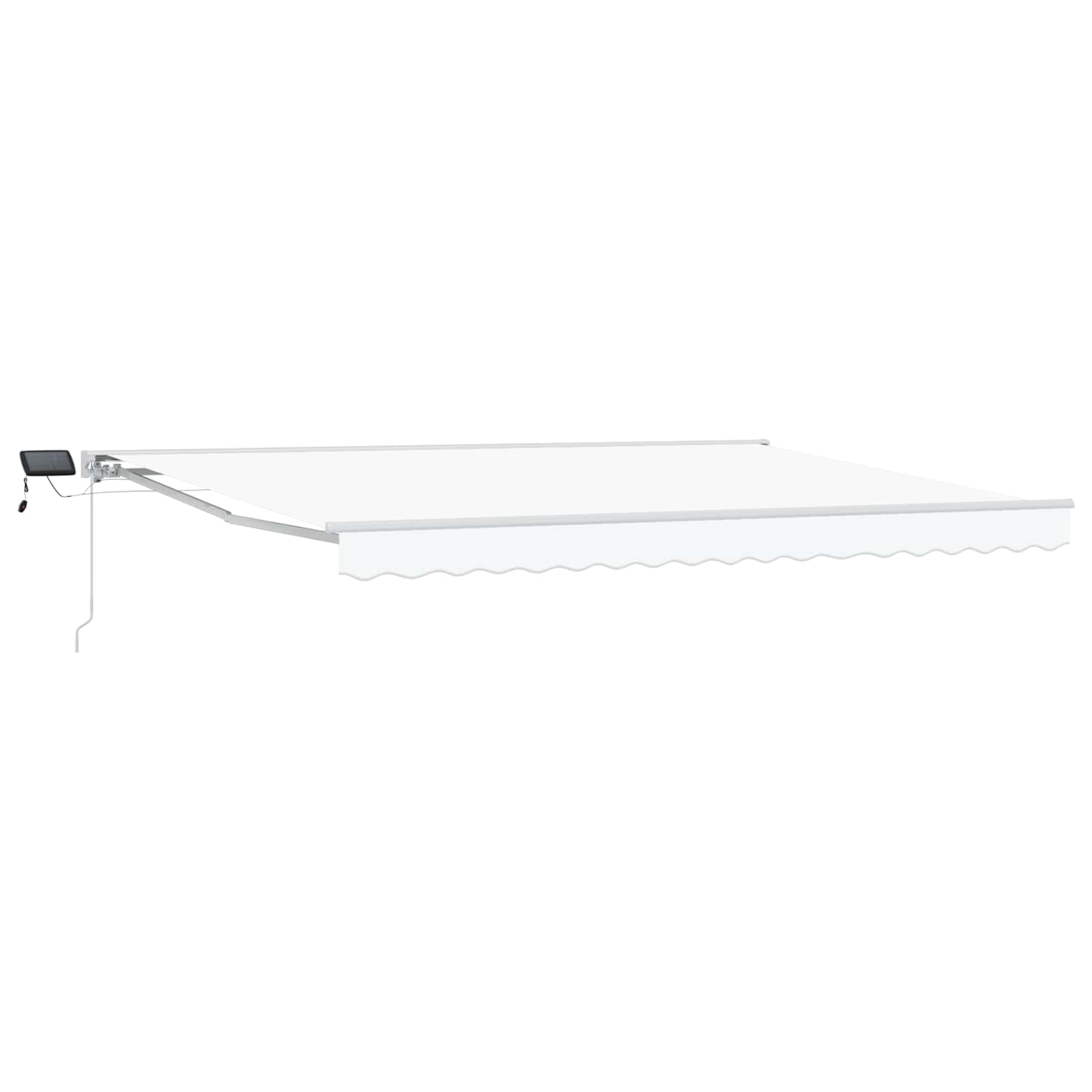 vidaXL Handmatige Luifelhouder met LED's Blauw en Wit 2,5 x 2 m