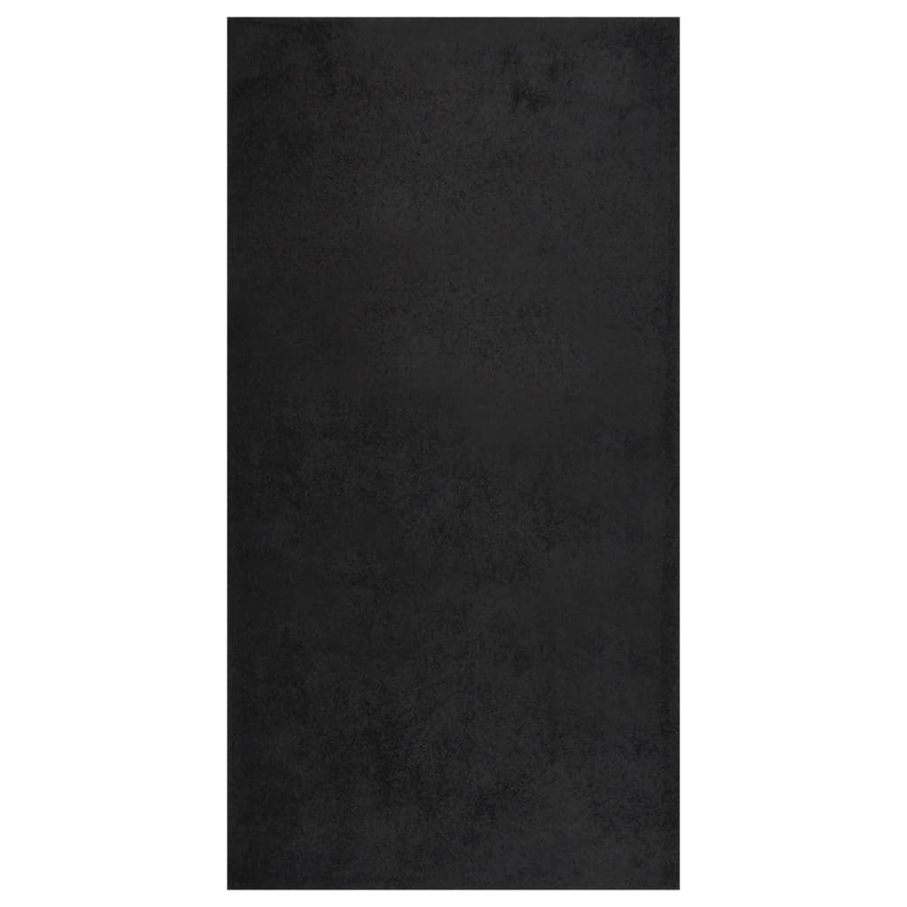 vidaXL Vloerkleed shaggy hoogpolig 80x150 cm zwart